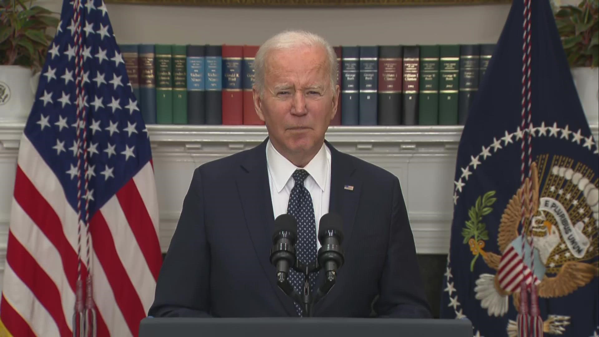 President Biden gave an update to rising Ukraine-Russian tensions on Friday.