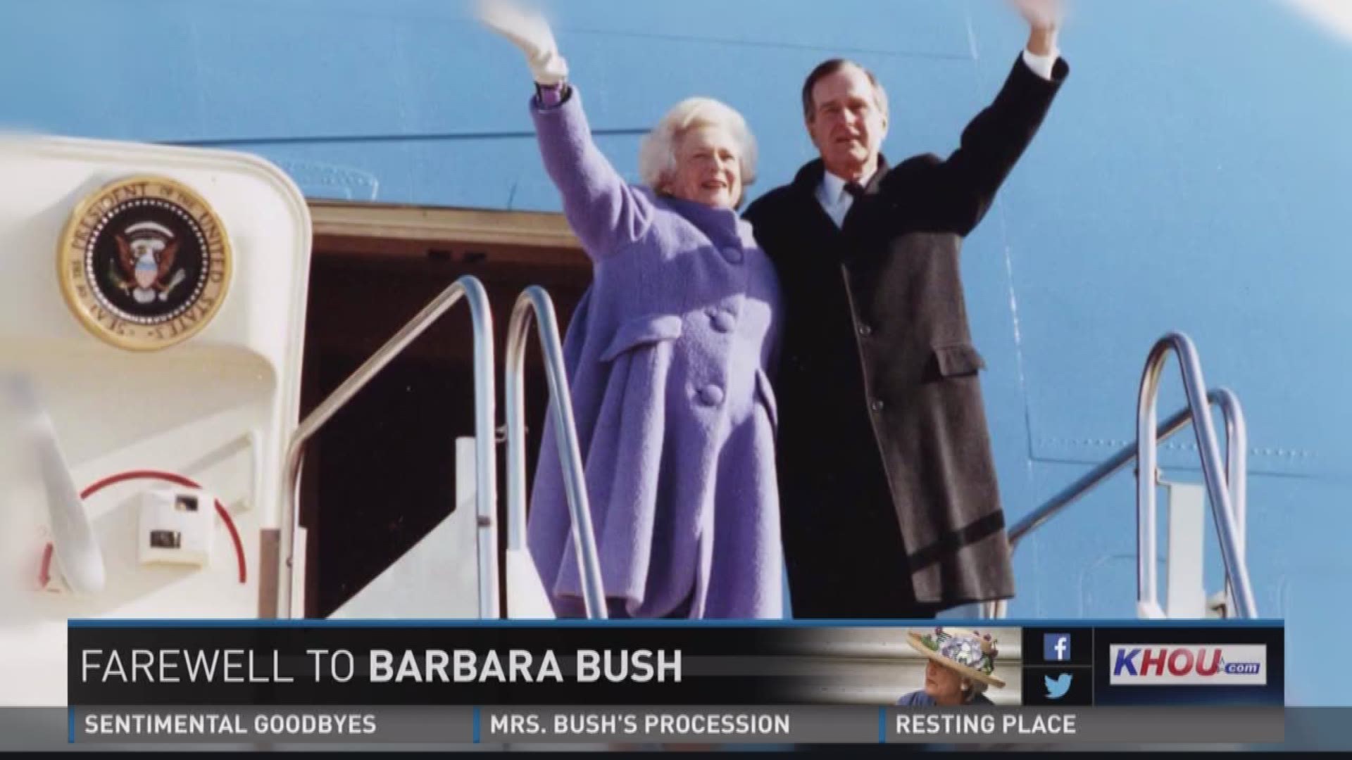 The funeral may have been private but it was being televised and millions watched as Barbara Bush's life was celebrated.