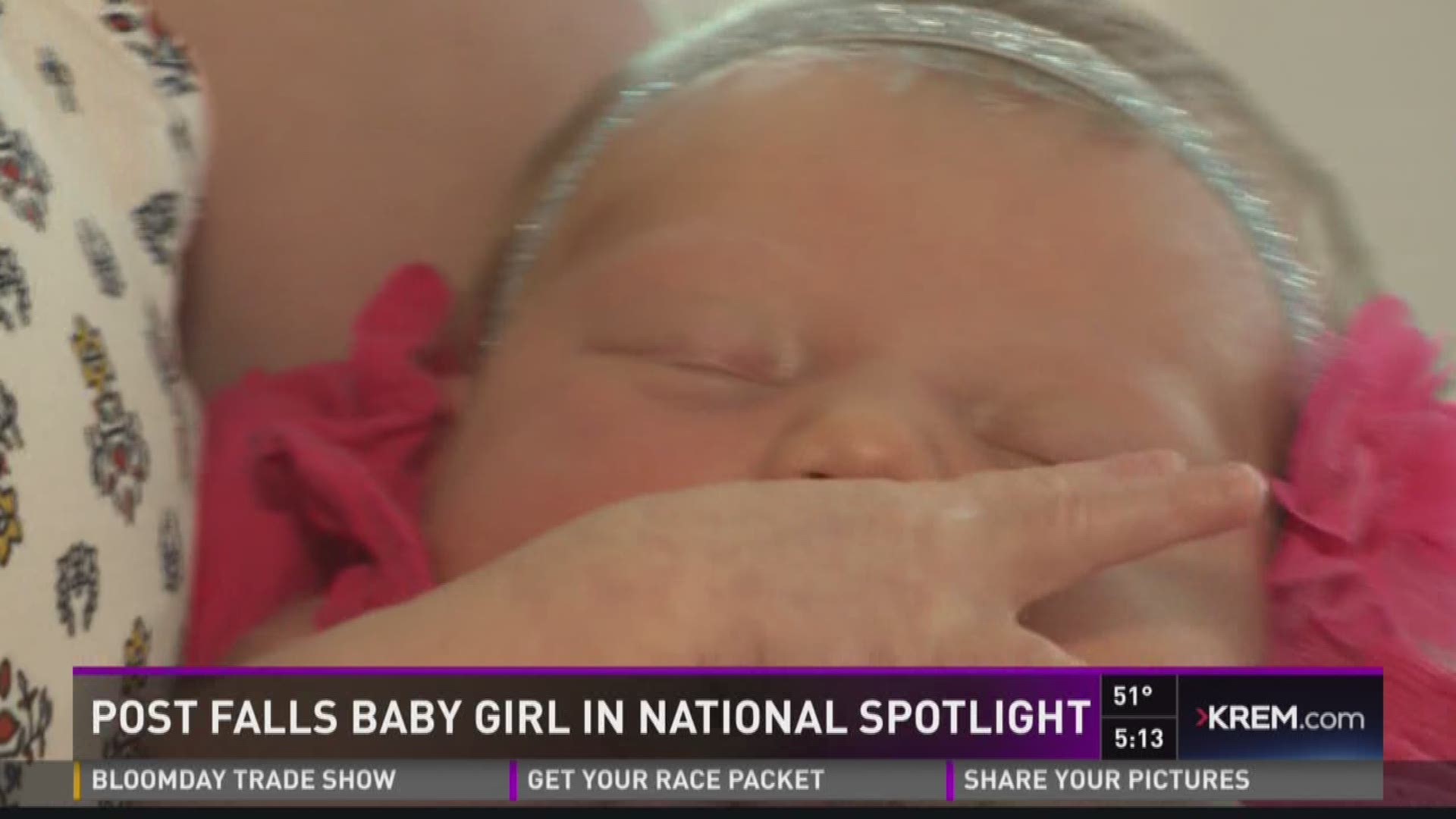 Post Falls baby girl makes national spotlight