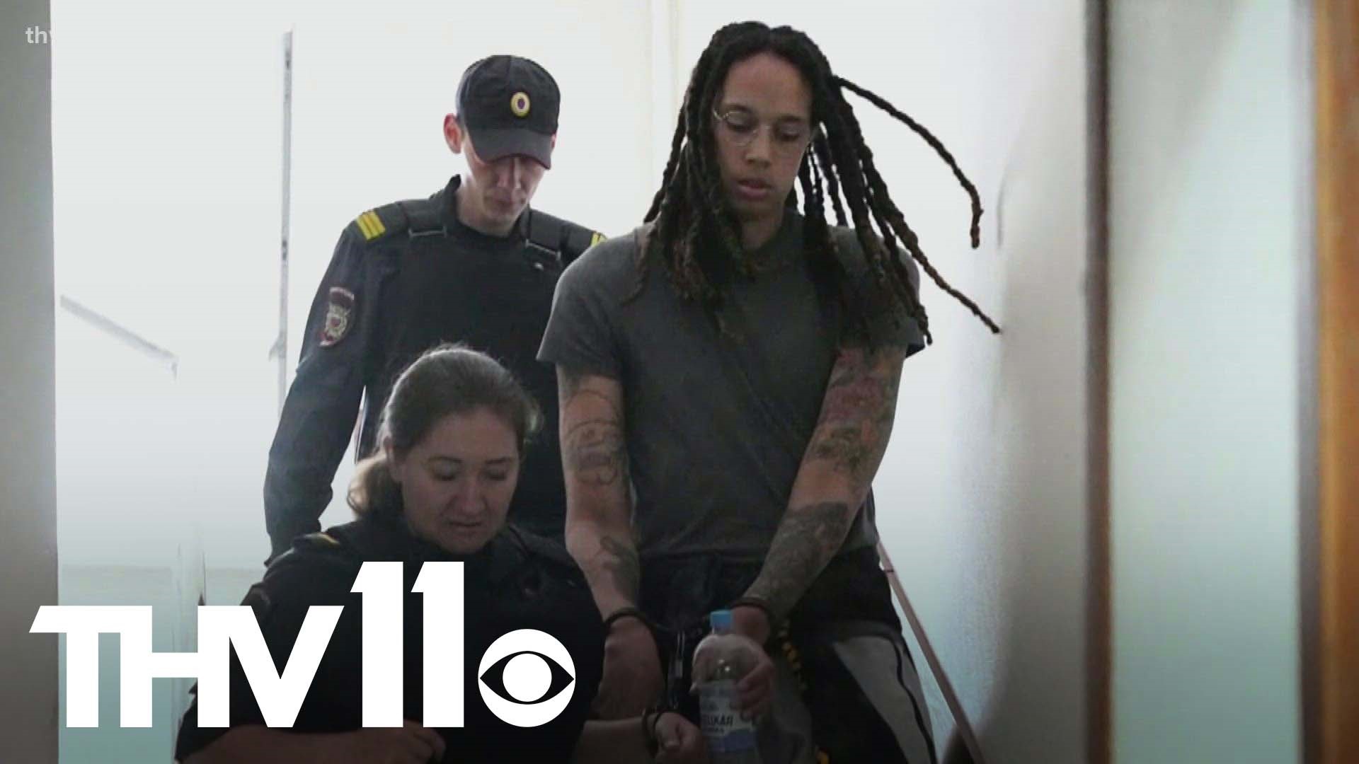 A judge in Russia has convicted and sentenced American basketball star Brittney Griner to nine years in prison for drug possession and smuggling.