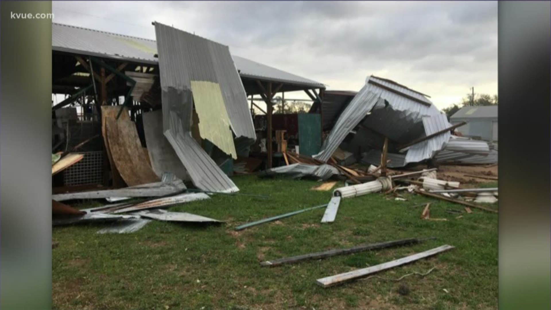 Friday night's storm left damage across parts of Central Texas.