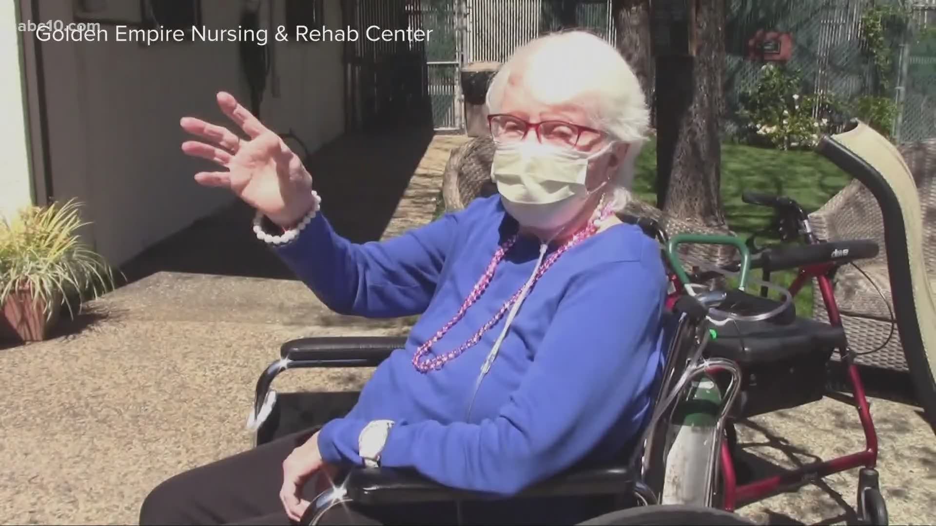 Golden Empire Nursing and Rehab Center shares how they keep their elderly residents connected to their loved ones and to make sure, they're still healthy.