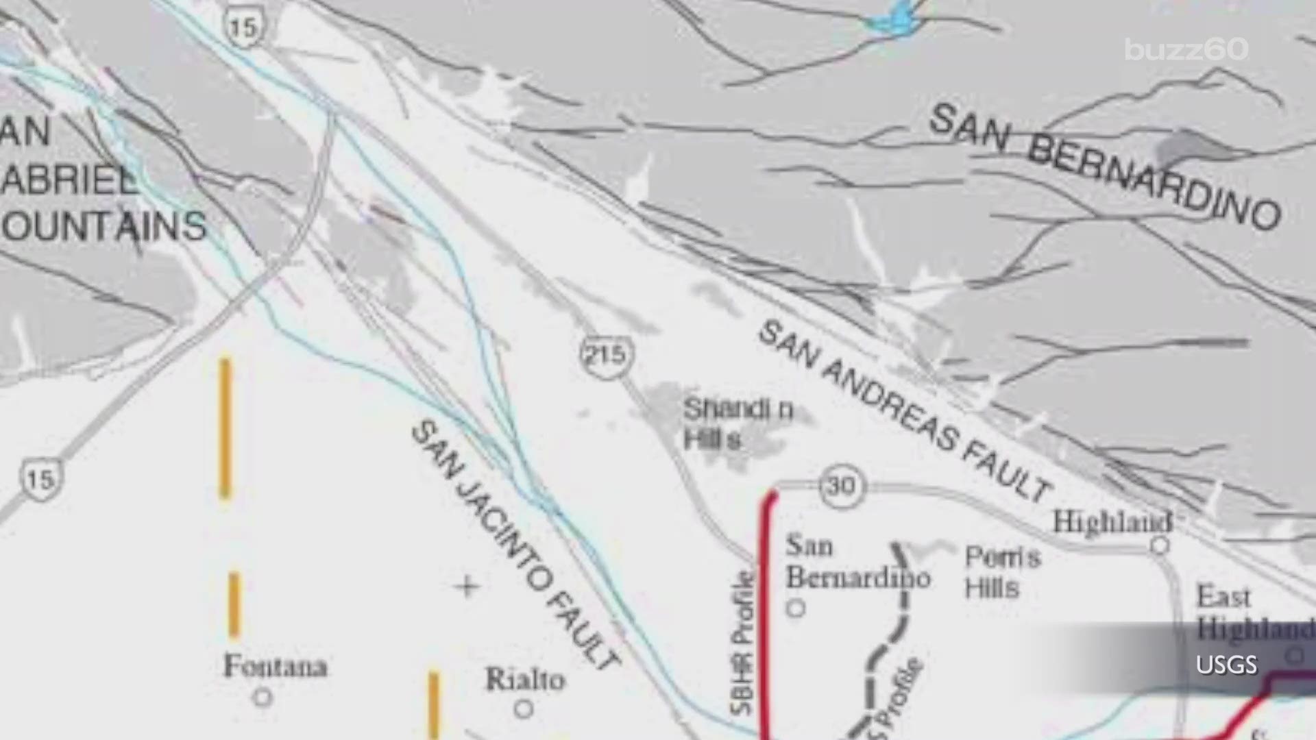 Scientists are saying both the San Andreas and San Jacinto faults which run parallel and adjacent at points have enough stress built up for major quakes and they could produce earthquakes at the same time. Patrick Jones (@Patrick_E_Jones) from Buzz60 has