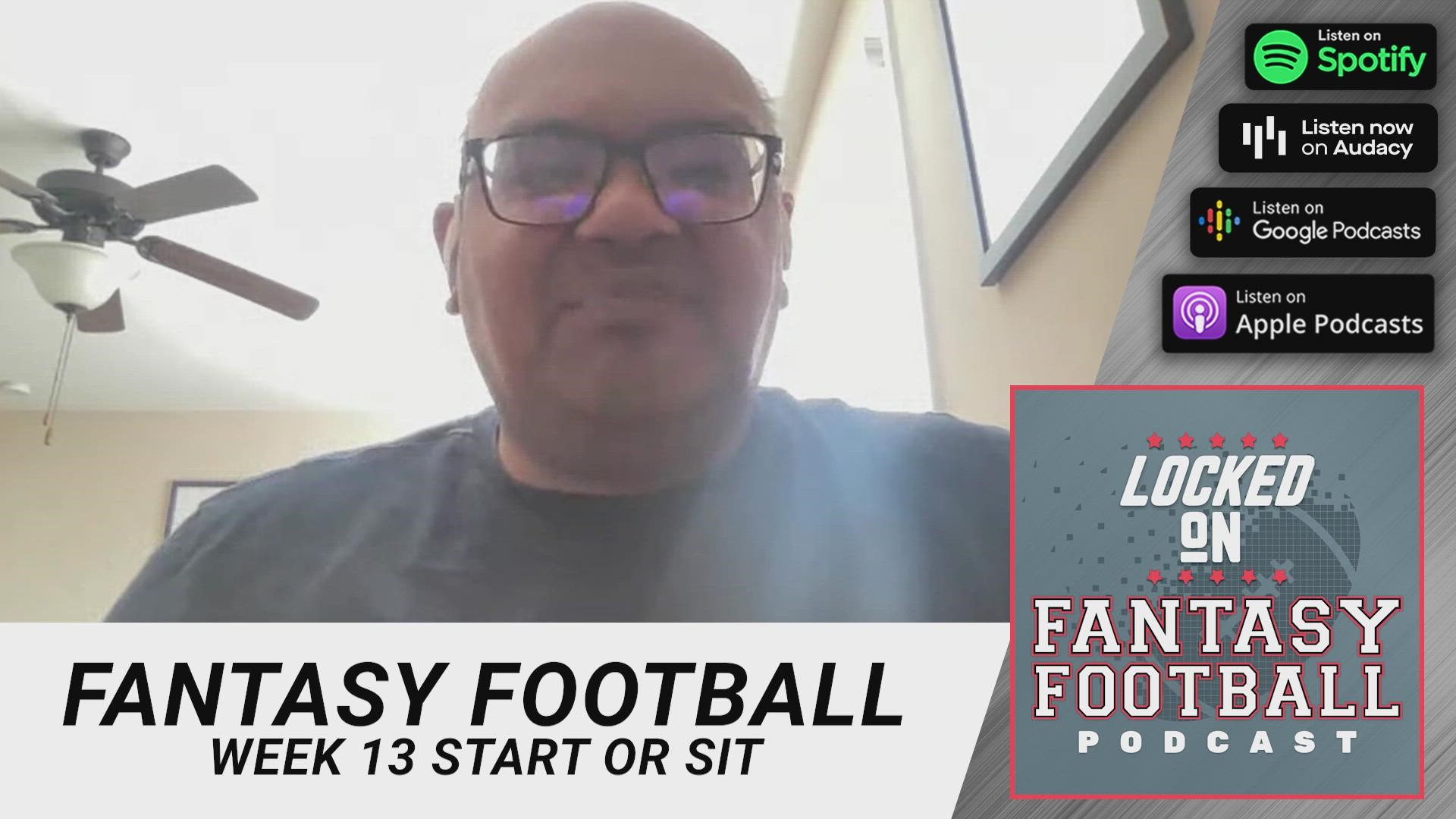 Locked On Fantasy Football host Vinnie Iyer has advice for your fantasy football lineups in Week 13.