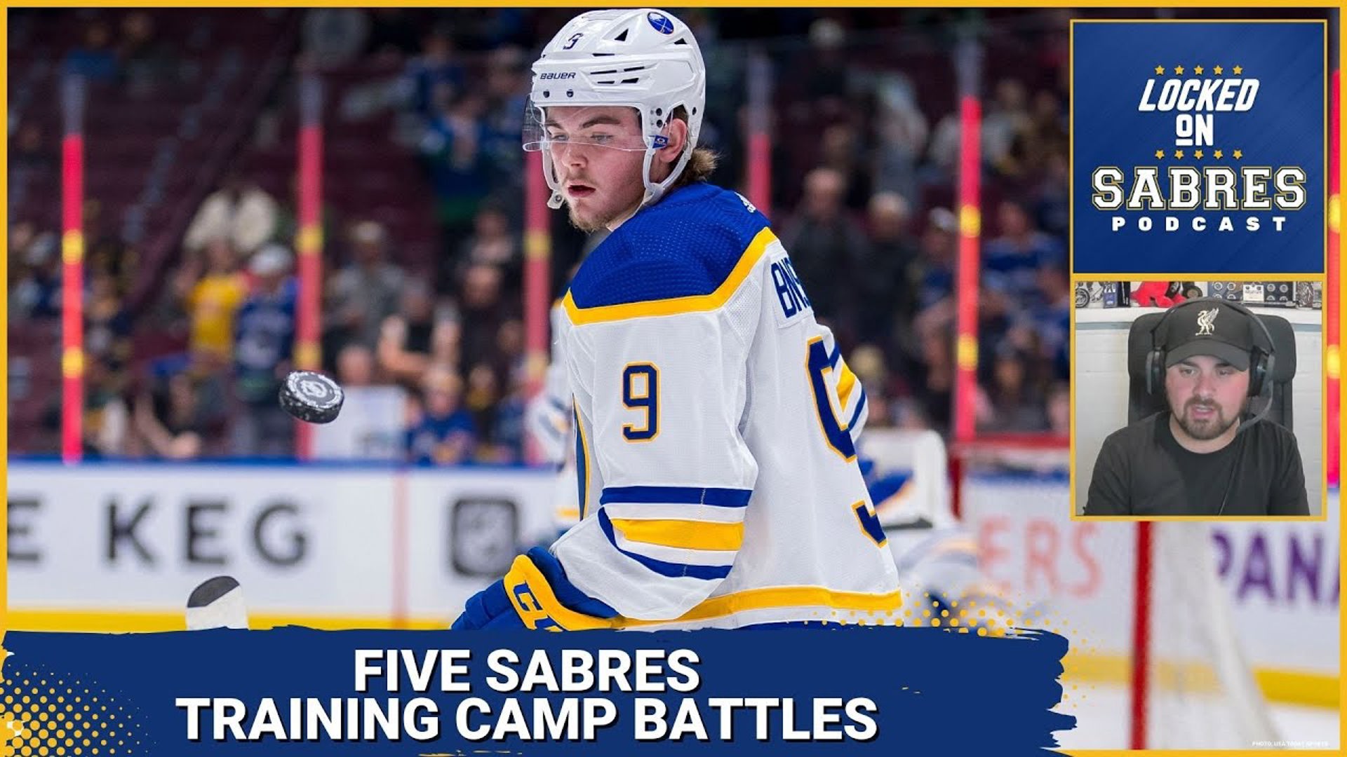 Top five Sabres training camp battles featuring Zach Benson, Devon Levi, and Jiri Kulich