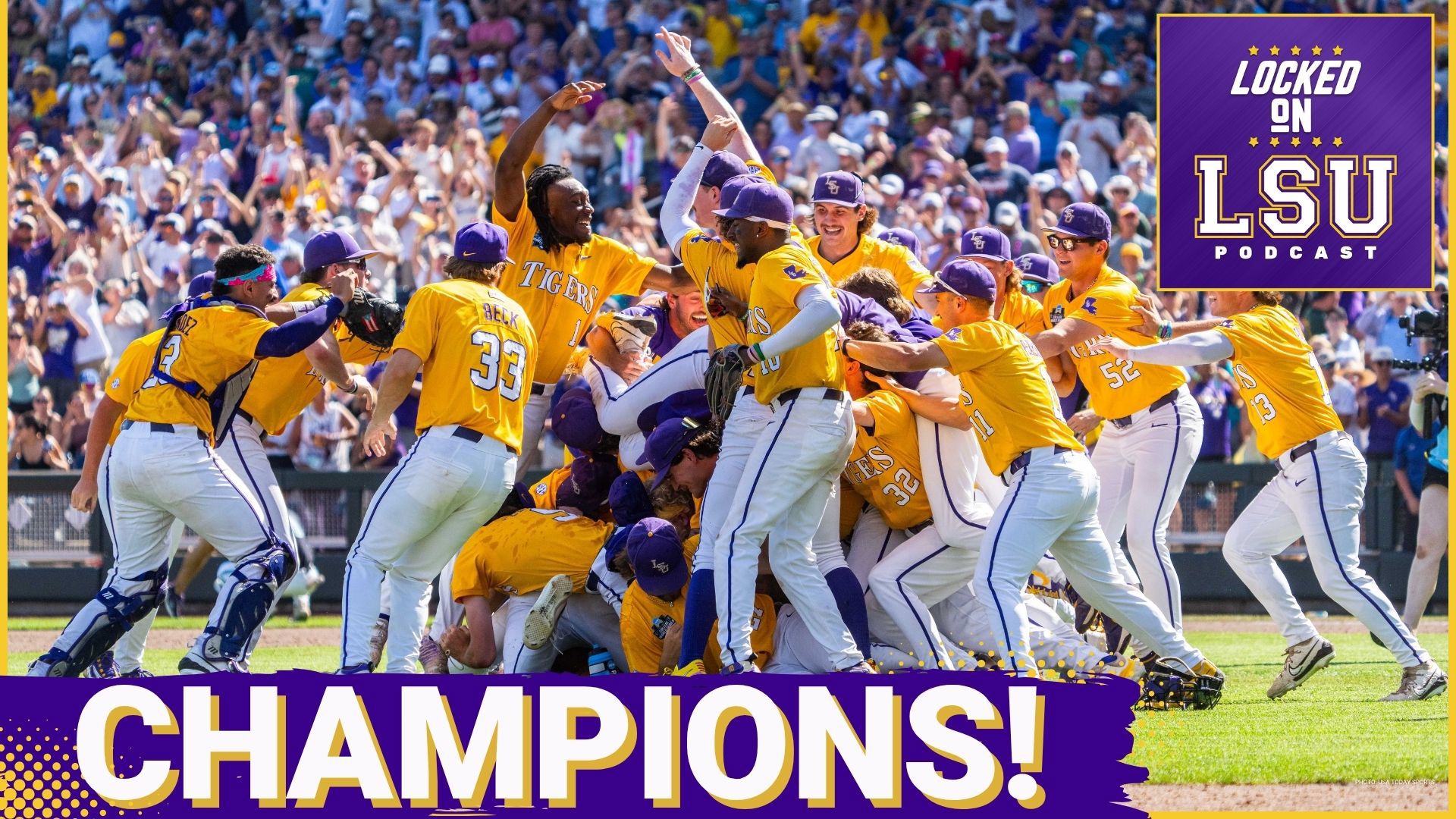 LSU has won the program's 8th national championship! The Tigers dominated Coastal Carolina behind a stellar outing by Anthony Eyanson and never looked back