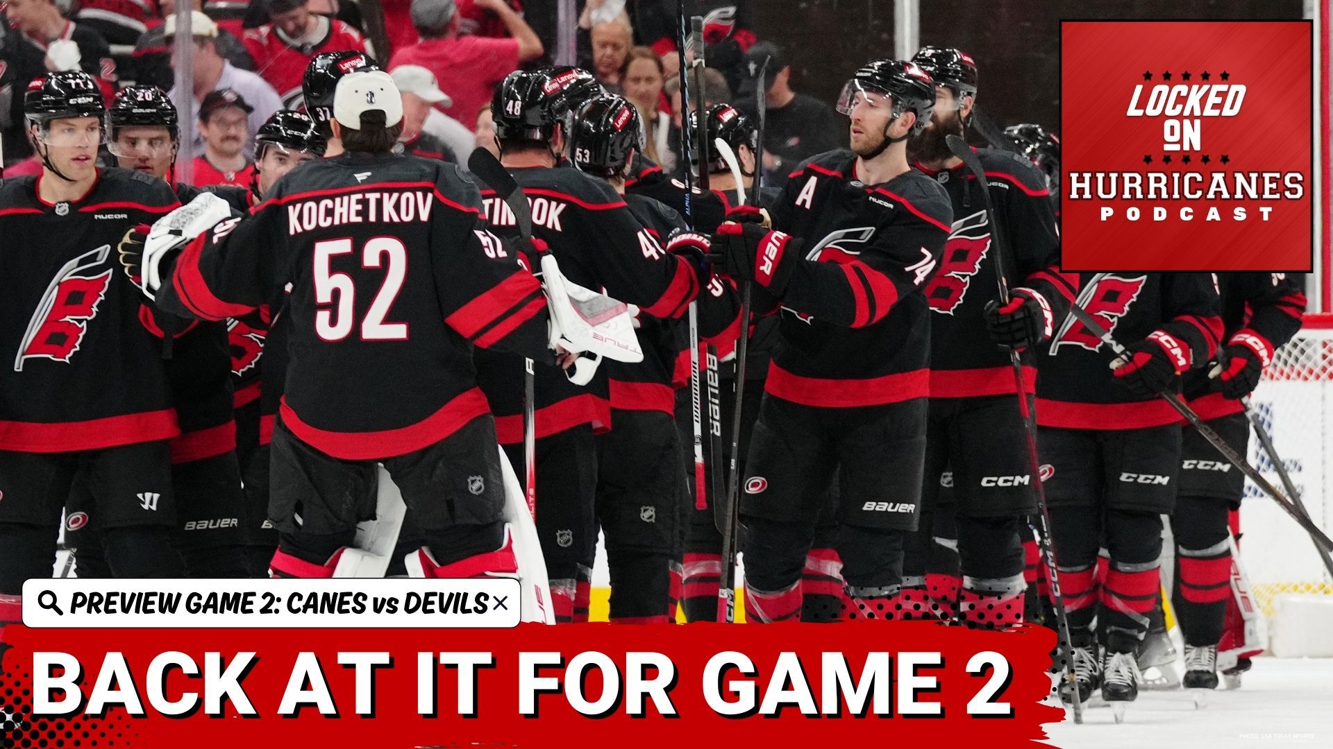 The Carolina Hurricanes take on the New Jersey Devils in Game 2 of Round 1. Can they take the momentum from Game 1 to go up 2-0 in the series?