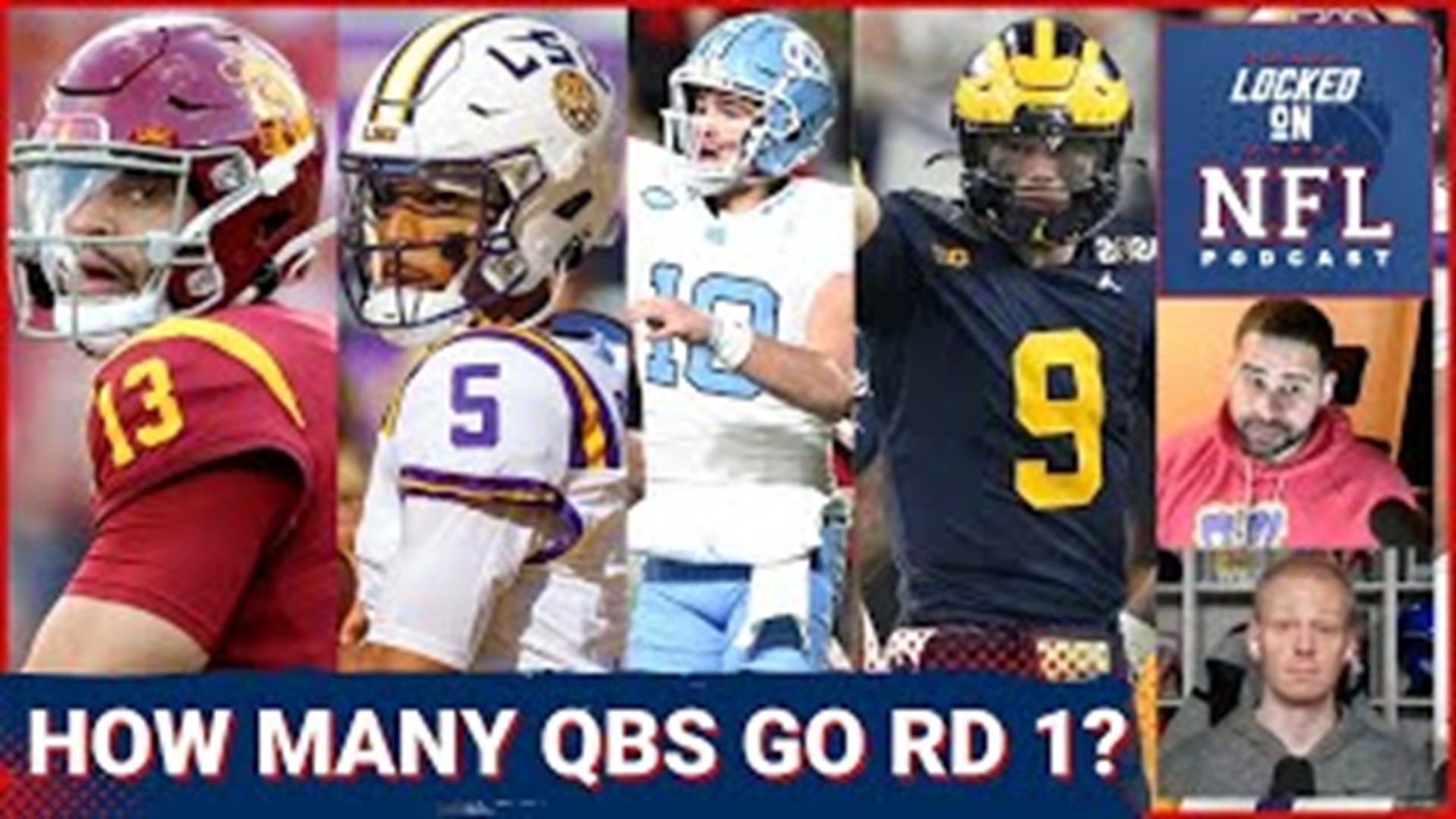 Mel Kiper Jr. released his latest mock draft and has five quarterbacks being selected in the first round of the NFL Draft. Is that too many? Or just right?