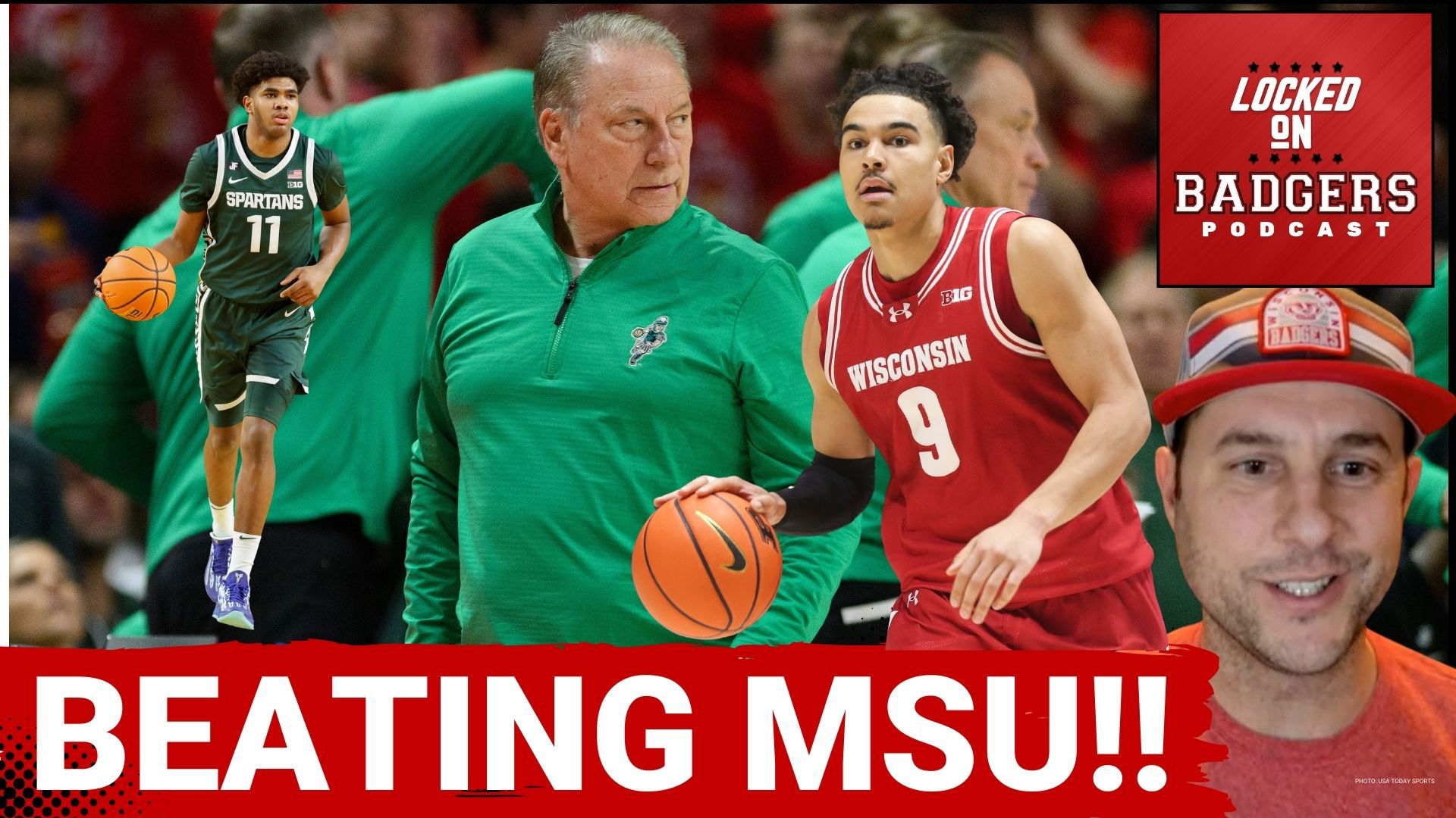Three keys to the Wisconsin Badgers and Michigan State Spartans basketball game! Who wins?