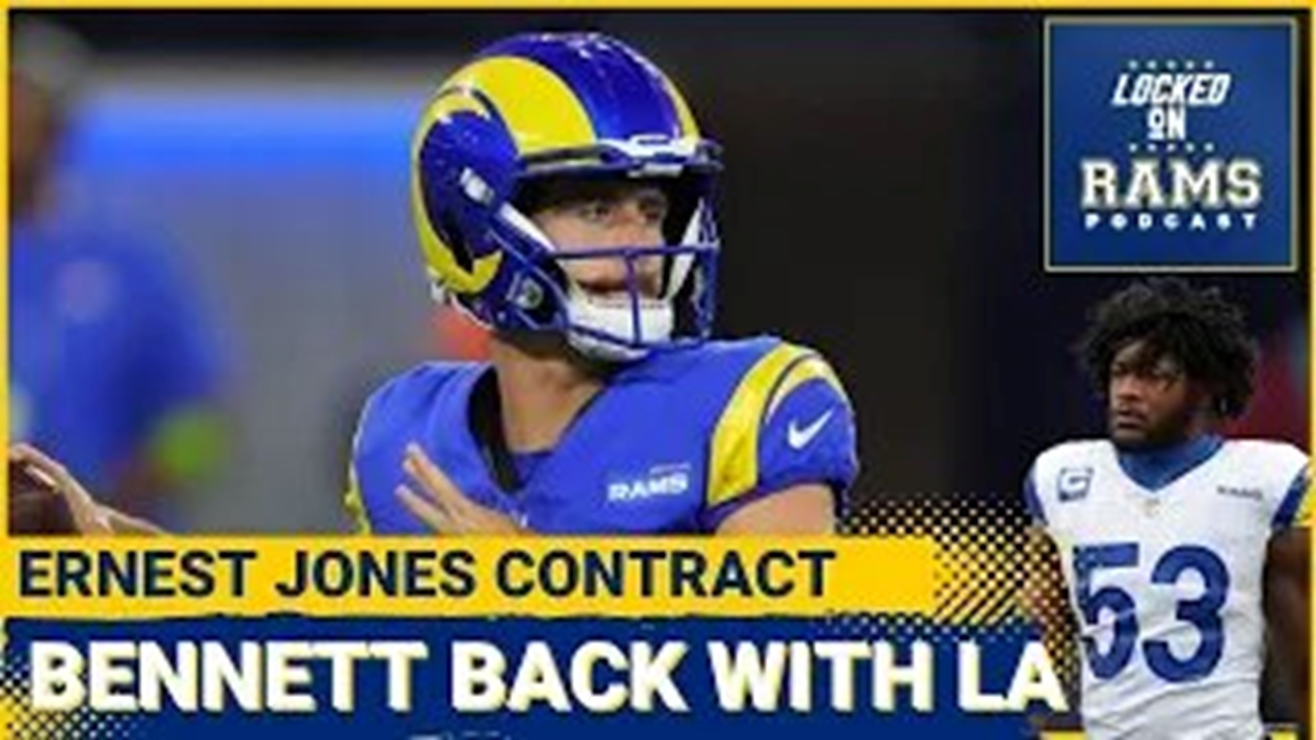 Rams Keeping Stetson LA Not Extending Ernest Jones, Rams Draft