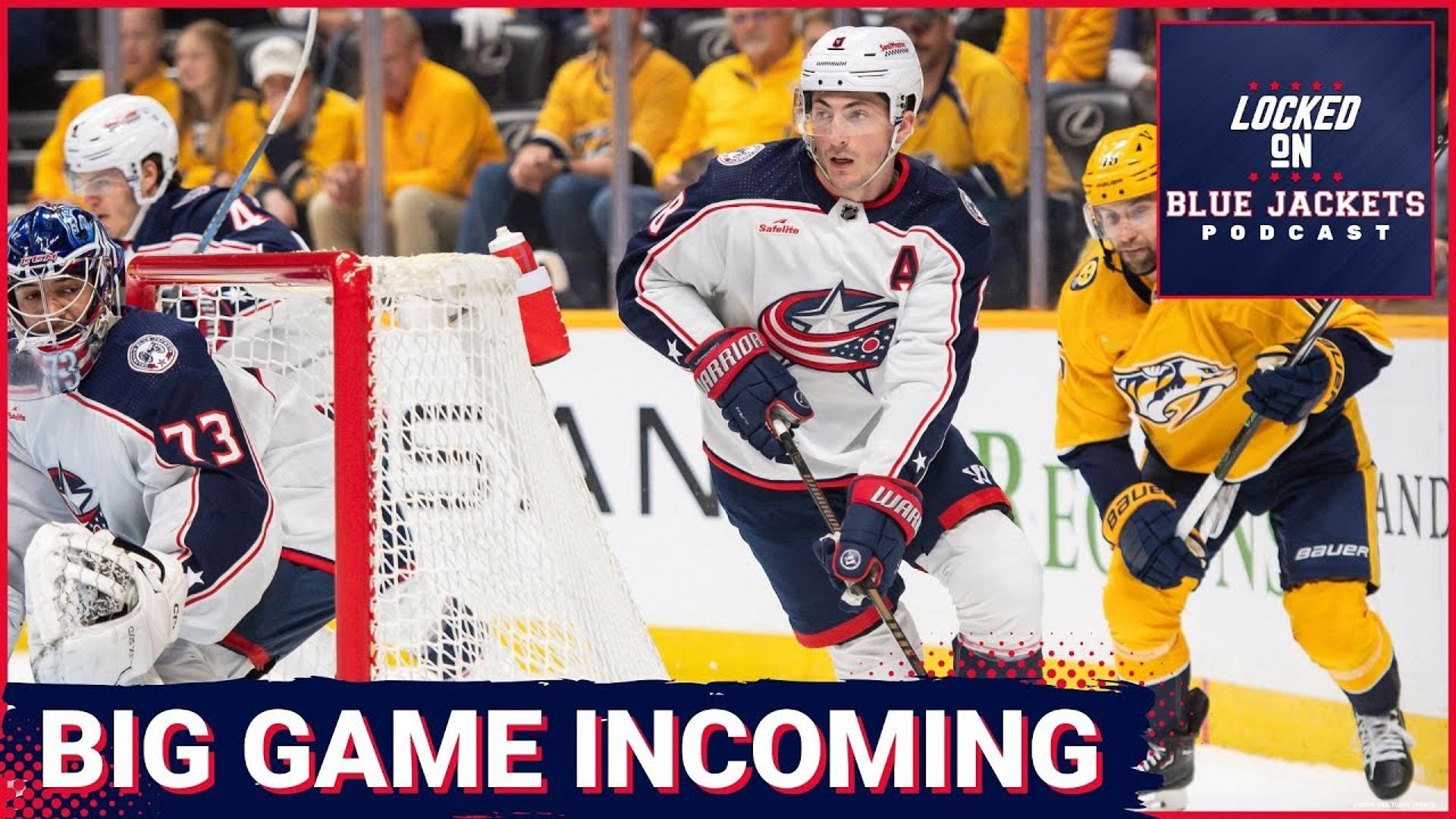 The Blue Jackets and the Red Wings have a warm up game before the outdoor game as the CBJ head to Detroit tonight to try and even up the season series.