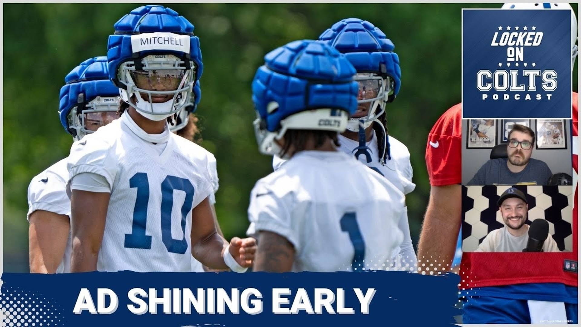 Indianapolis Colts rookie wide receiver Adonai Mitchell is developing a nice rapport with Anthony Richardson early in minicamp.