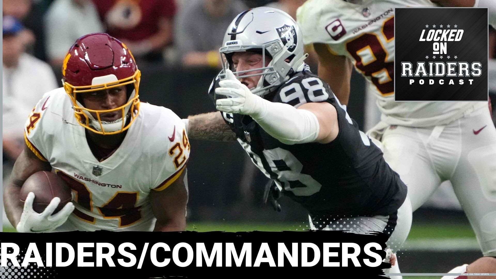 David Harrison of Locked On Commanders and I discuss key storylines, notable matchups, and factors that may influence victory for Washington and the Raiders Sunday.