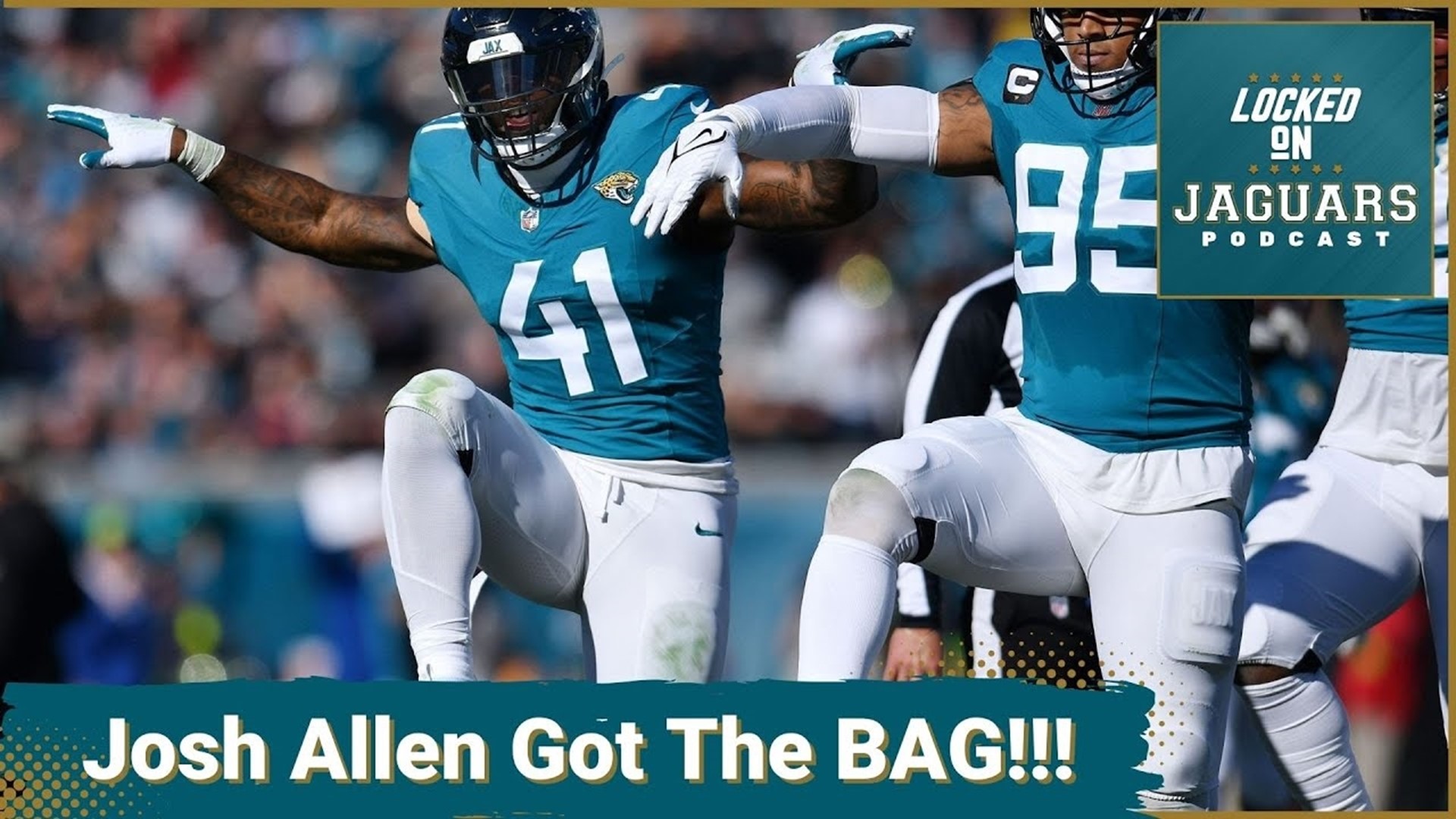 Edge Josh Allen agrees to a 5 year, $150 million dollars with $88 million in guarantees that makes him one of the highest paid defenders in the NFL.