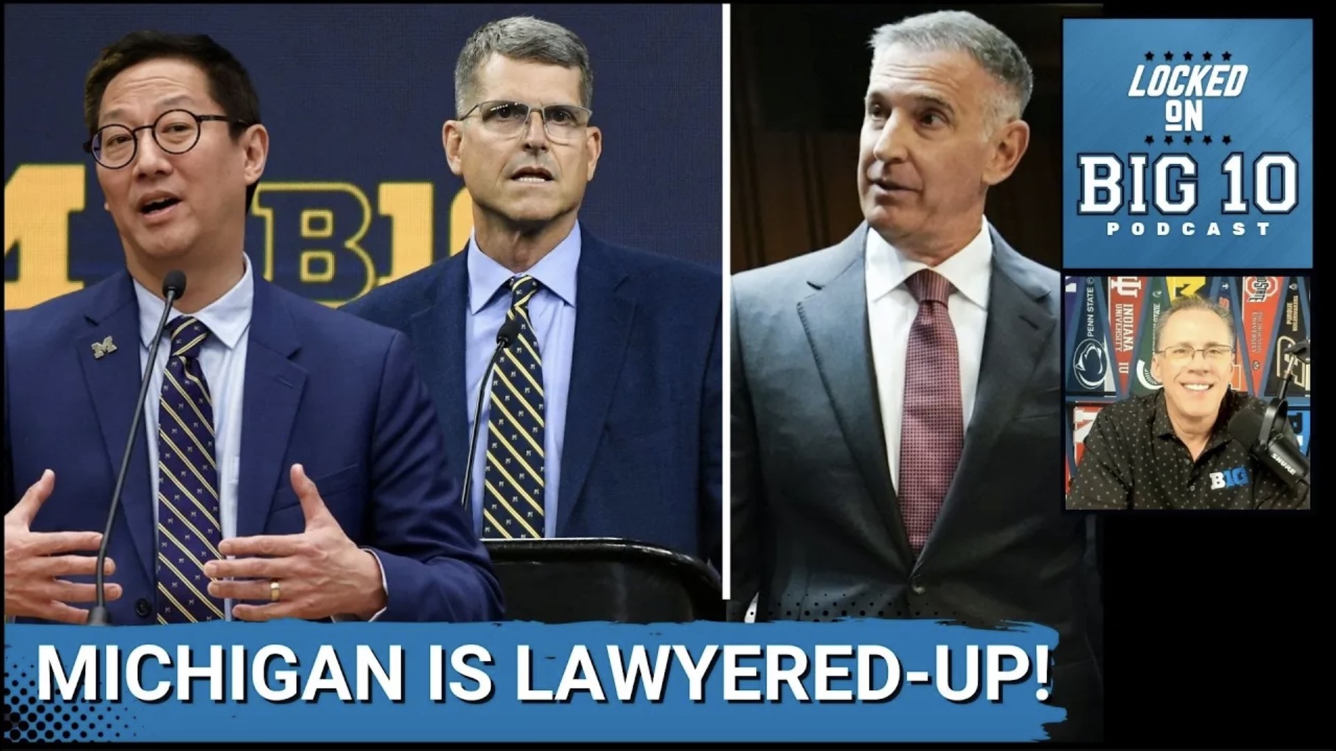 The University of Michigan responded to commissioner Tony Petitti and the Big 10 following their warning that they may sanction coach Jim Harbaugh