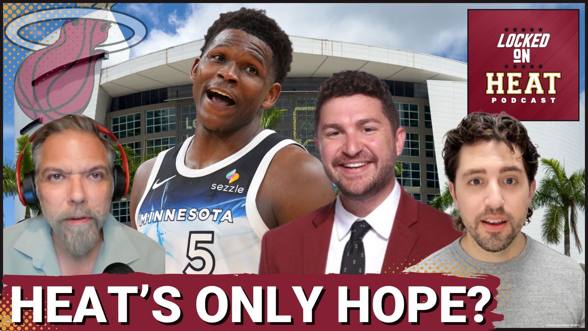 Jeremy Tache joins the show to discuss the Heat's struggles, Anthony Edwards workout video, Bam Adebayo's improvement.