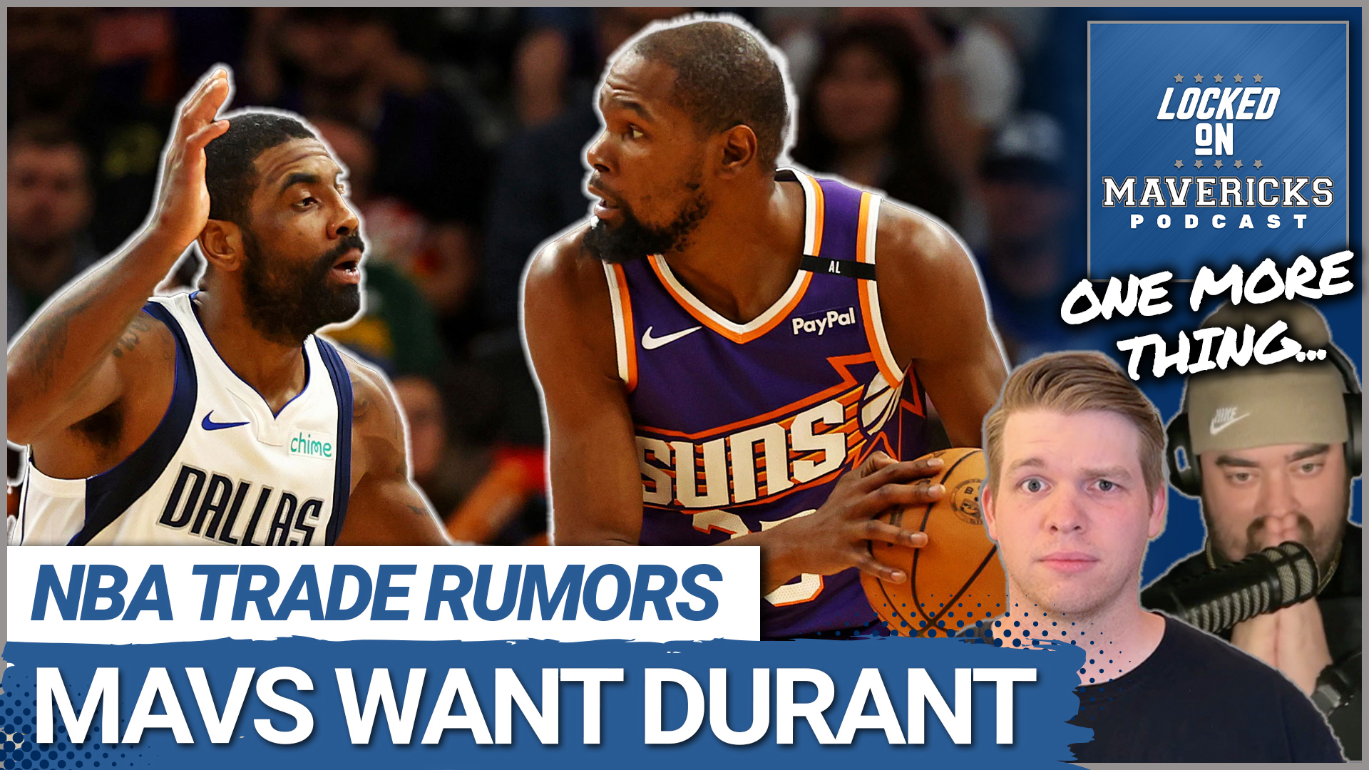 NBA trade rumors heat up as Dallas Mavericks reportedly pursue Kevin Durant. Hosts discuss potential lineup, trade assets, and impact on team's championship window.