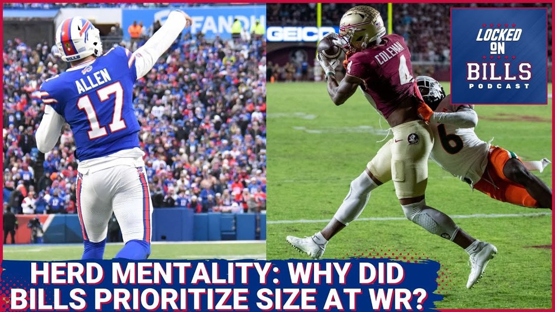 Why did the Buffalo Bills prioritize adding size at receiver in Josh