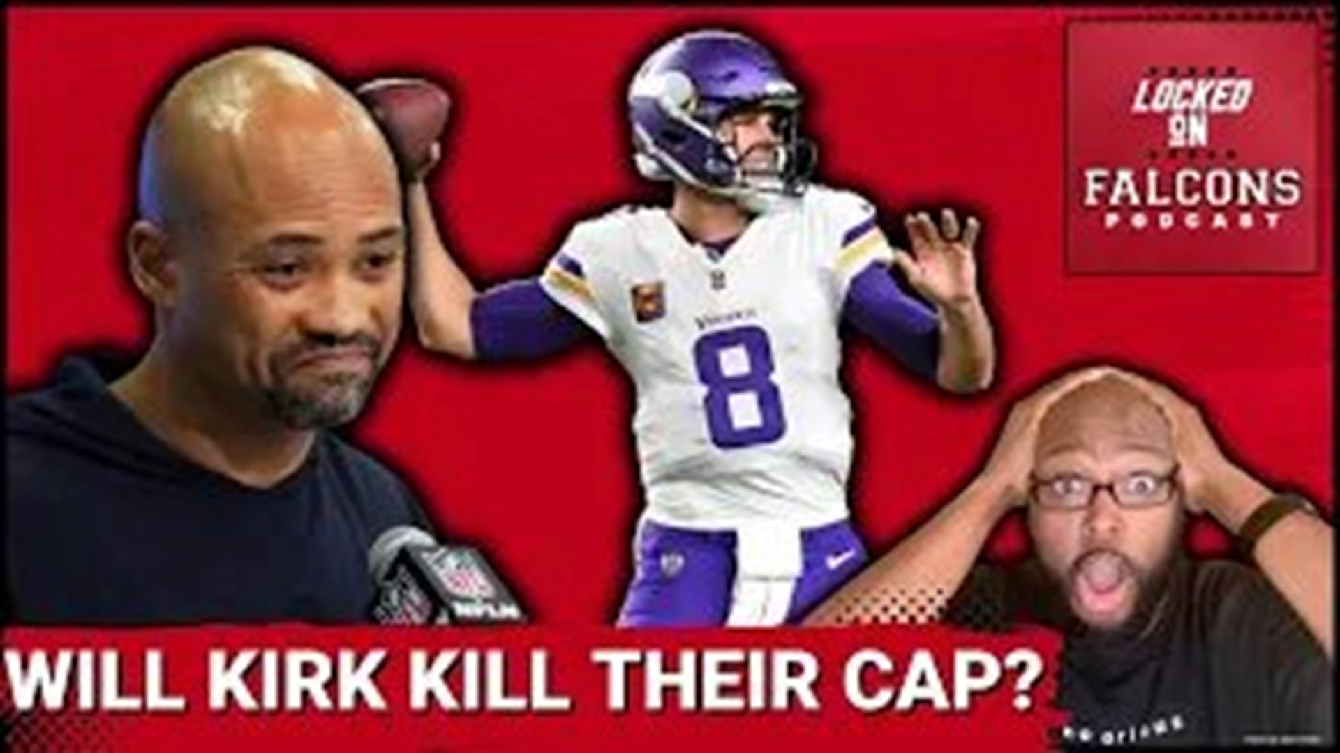 The Atlanta Falcons have the salary cap space to be active this offseason in free agency, but some concerns adding Vikings QB Kirk Cousins would cost too much.