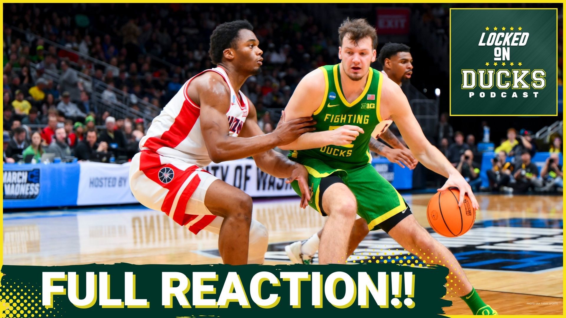 Oregon blitzed (4) Arizona out of the gate leading 19-4 in the early going. Arizona's physicality proved to be too much as the surged back to end Oregon's season.