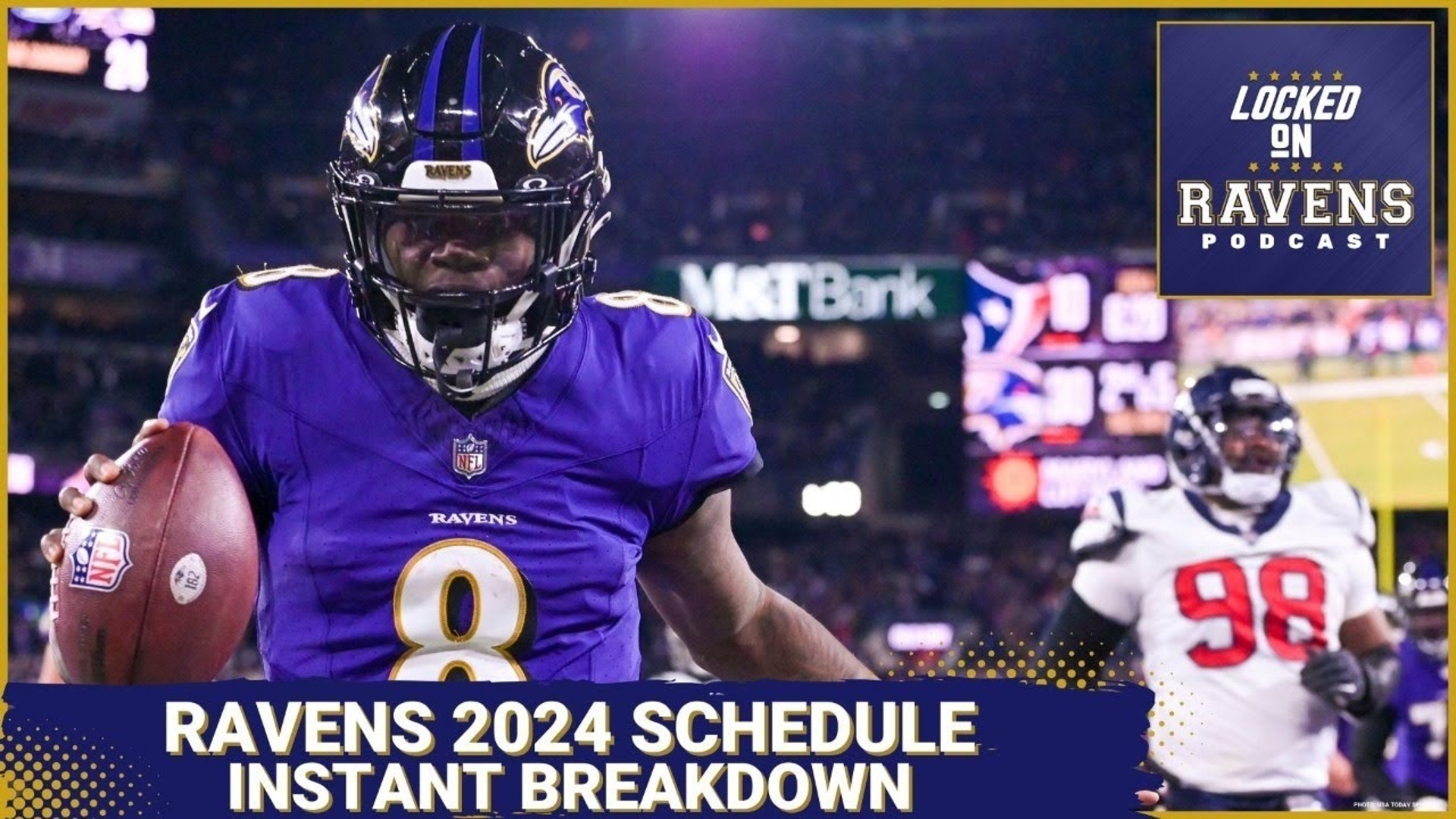 We break down the Baltimore Ravens' intriguing 2024 schedule after its official release, looking at games to watch out for and more.