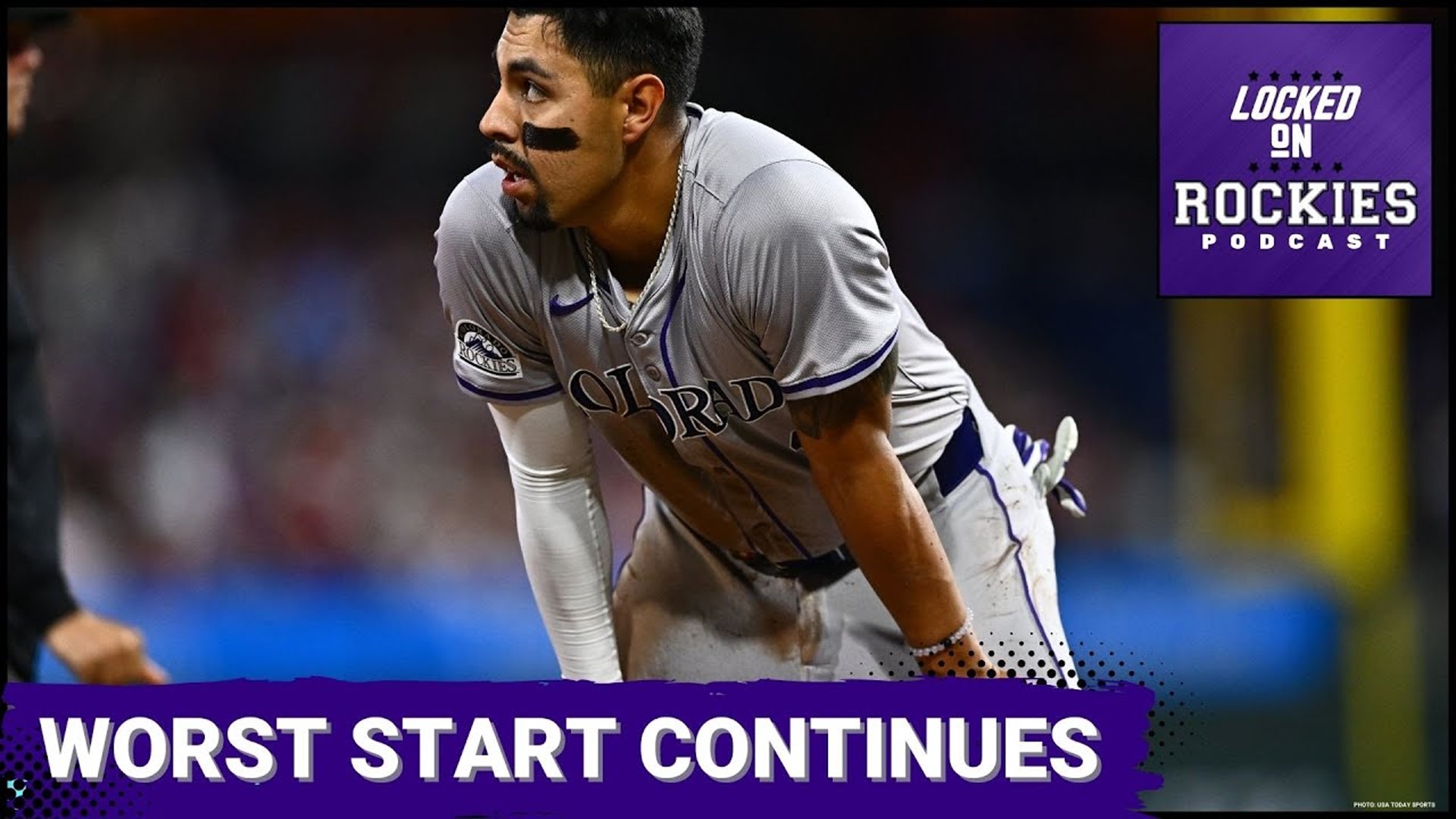 The Rockies have scored 1 run in three games and have struck out 18 times in two games. They are 4-14 and continue to face a daunting schedule.