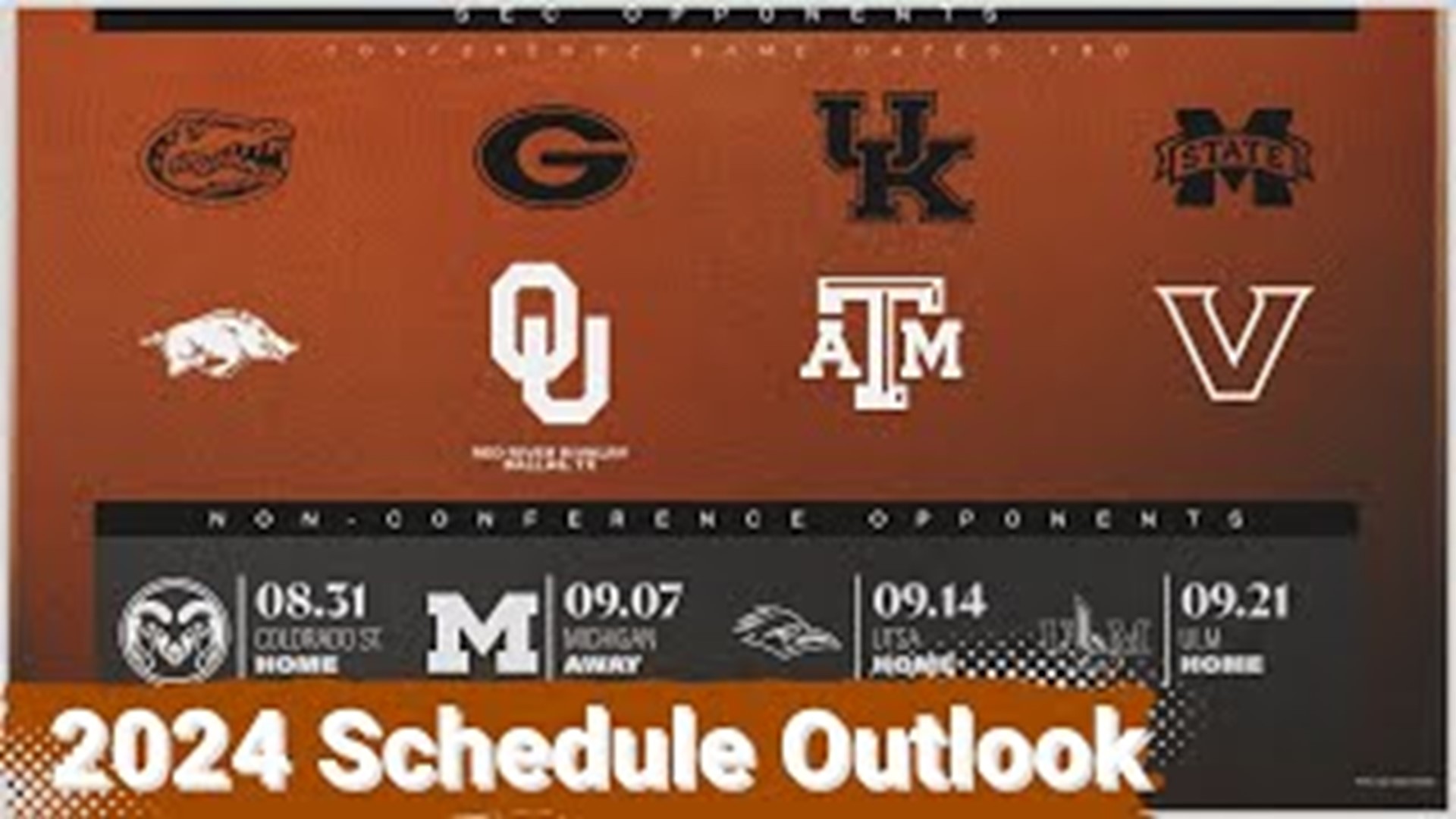 The chances of Texas going through the regular season undefeated in 2024 are slim, especially with very tough matchups against teams like Michigan, Georgia, Oklahoma