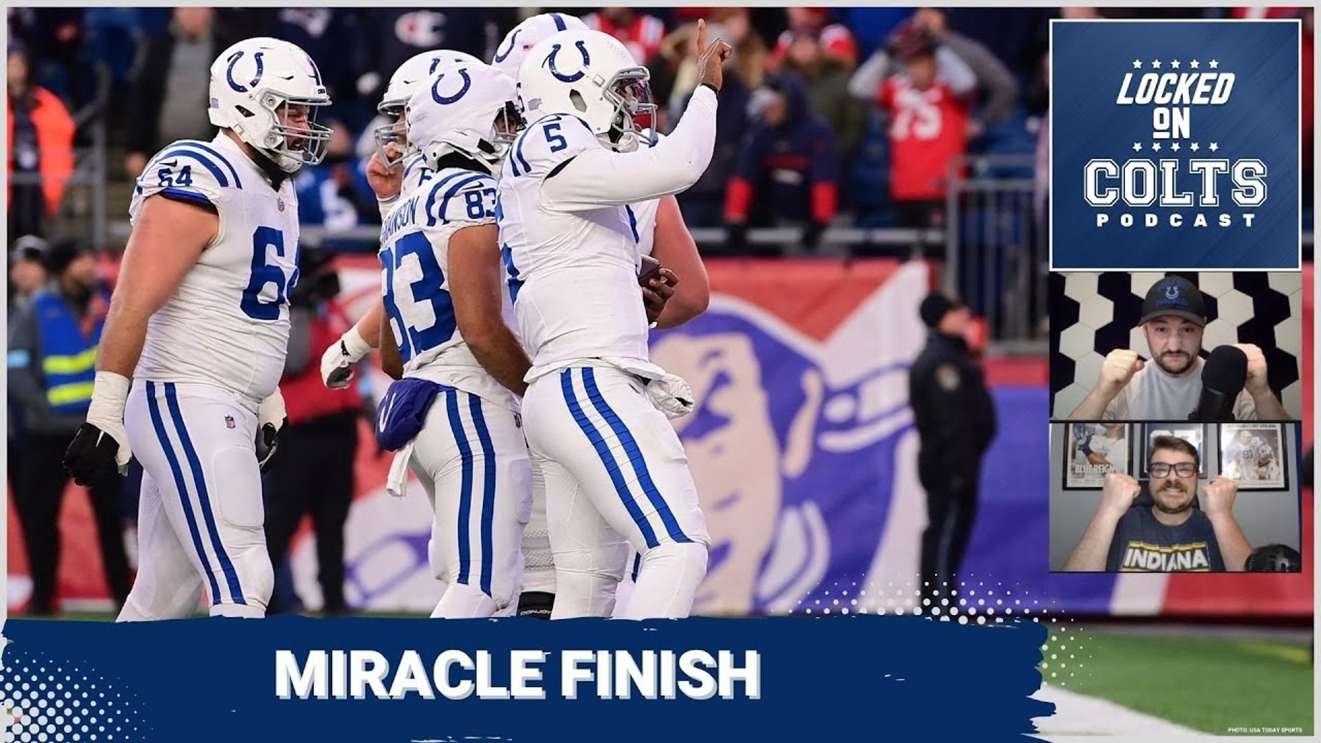 Indianapolis Colts QB Anthony Richardson led a game-winning, 19-play drive in Foxborough to beat the New England Patriots, 25-24, in Week 13.