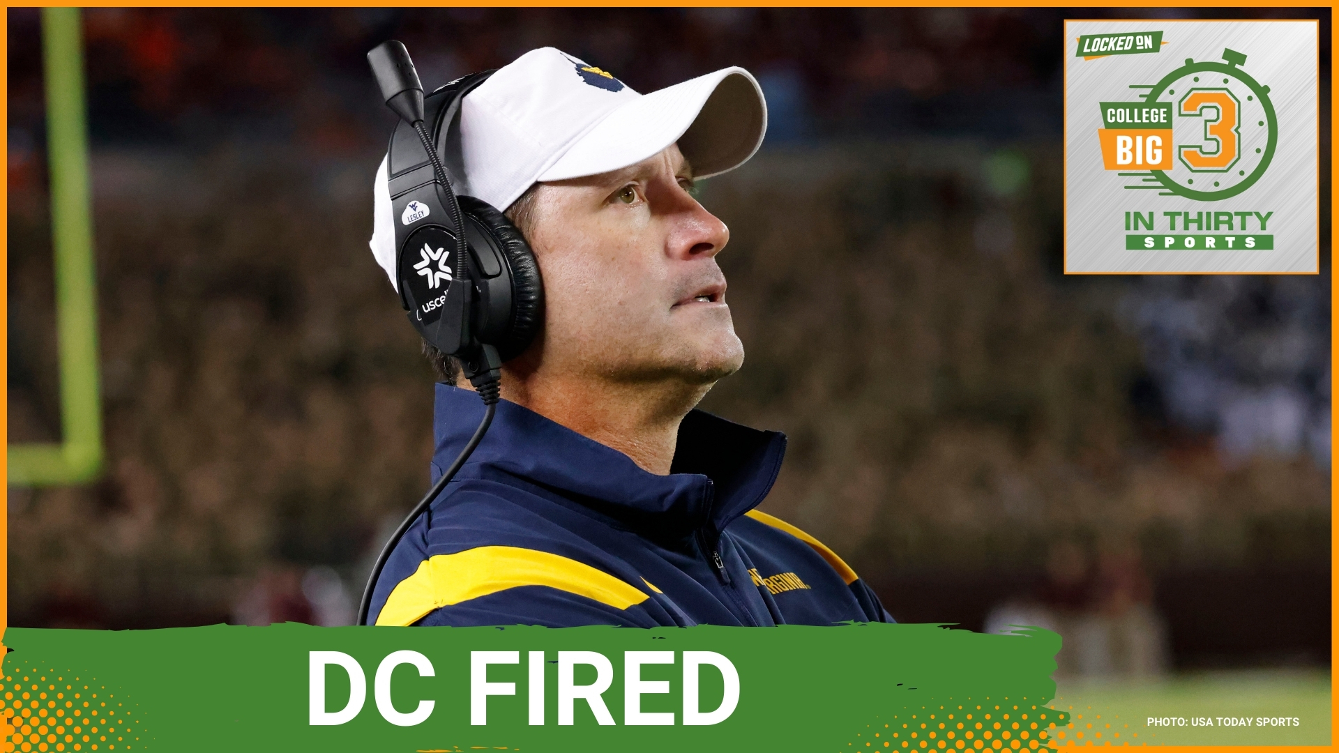 West Virginia fires Defensive Coordinator Jordan Lesley and the Big Ten will investigate the postgame antics between Michigan and Michigan State.