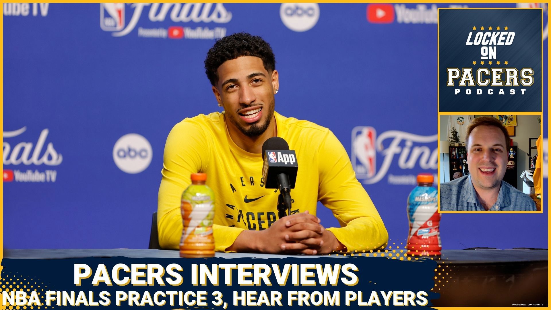 Host Tony East caught up with Indiana Pacers and Oklahoma City Thunder players to talk about the NBA Finals before Game 3. Hear from Tyrese Haliburton, Myles Turner.