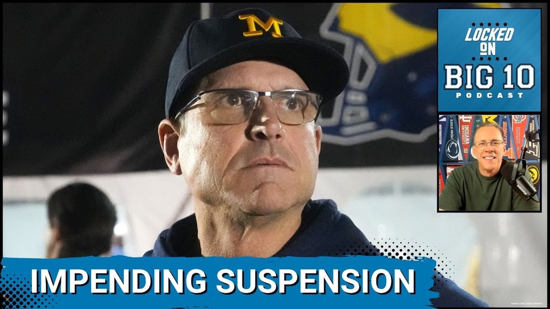 The NCAA is about to hand Michigan Football Coach Jim Harbaugh a 4 game suspension for recruiting violations.