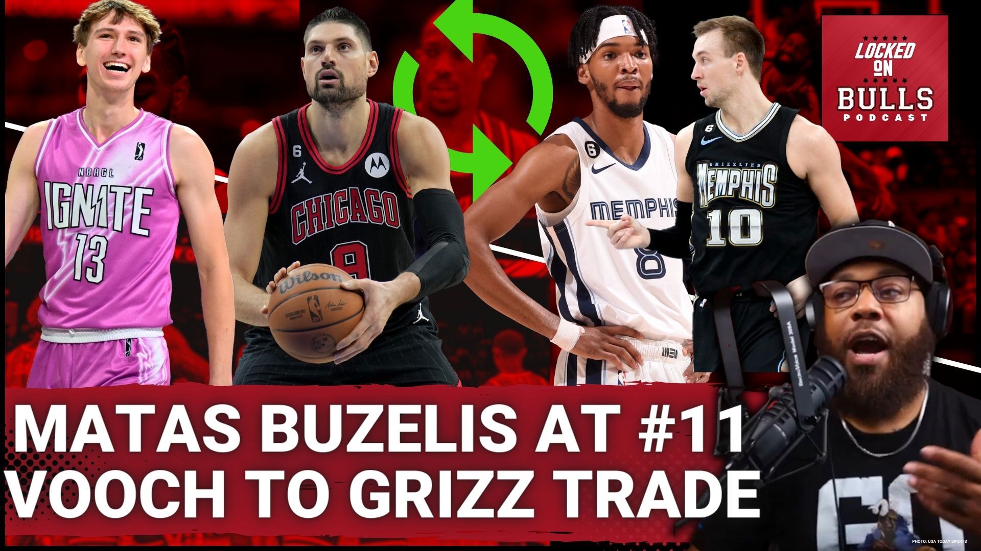Haize talks about Matas Buzelis as an option for the Bulls at #11. He then looks at trade ideas that send Nikola Vucevic to the Memphis Grizzlies and one that brings