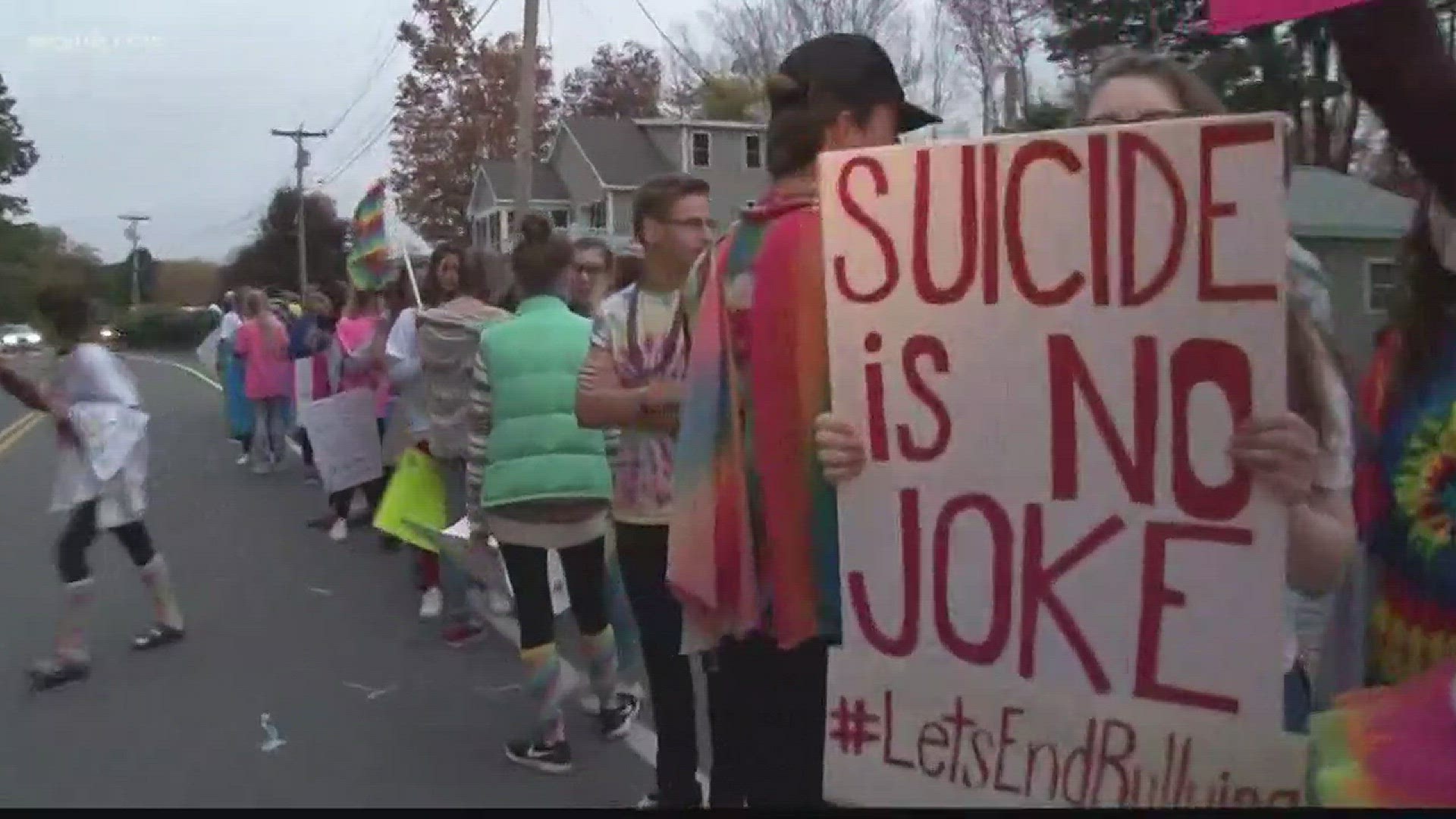 York HS students protest against bullying