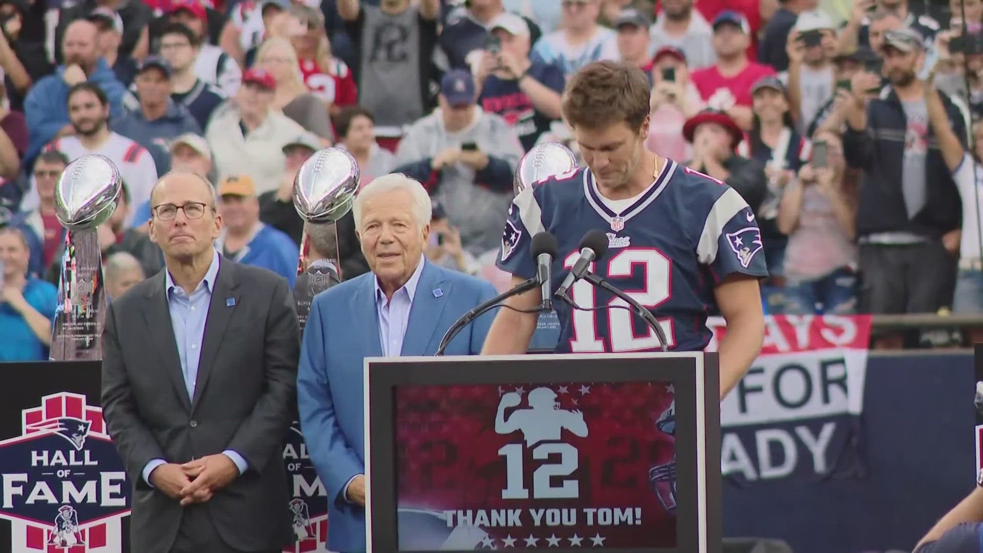 One night is 'really not enough' to honor Tom Brady, Bill