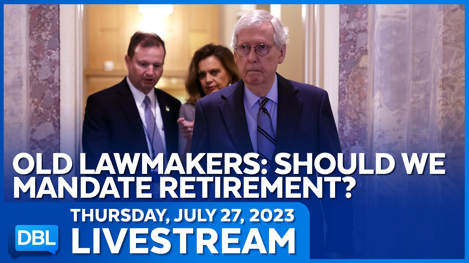 After Sen. Mitch McConnell's apparent health issue, we discuss age/term/health limits for lawmakers; DBL remembers Sinéad O'Connor; Singer Rick Springfield joins.