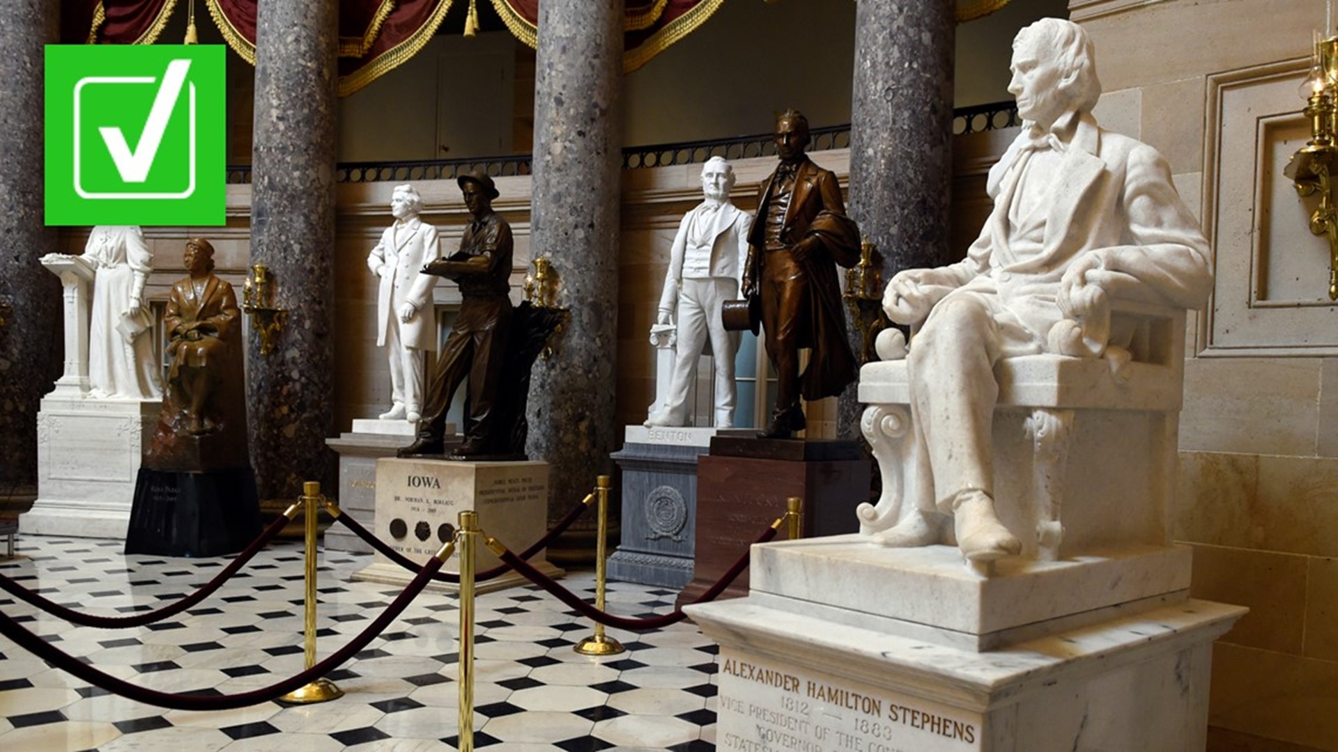 Nearly 100 Confederate monuments were removed nationwide in 2020 amid protests, but some still remain, including in the nation's Capitol.