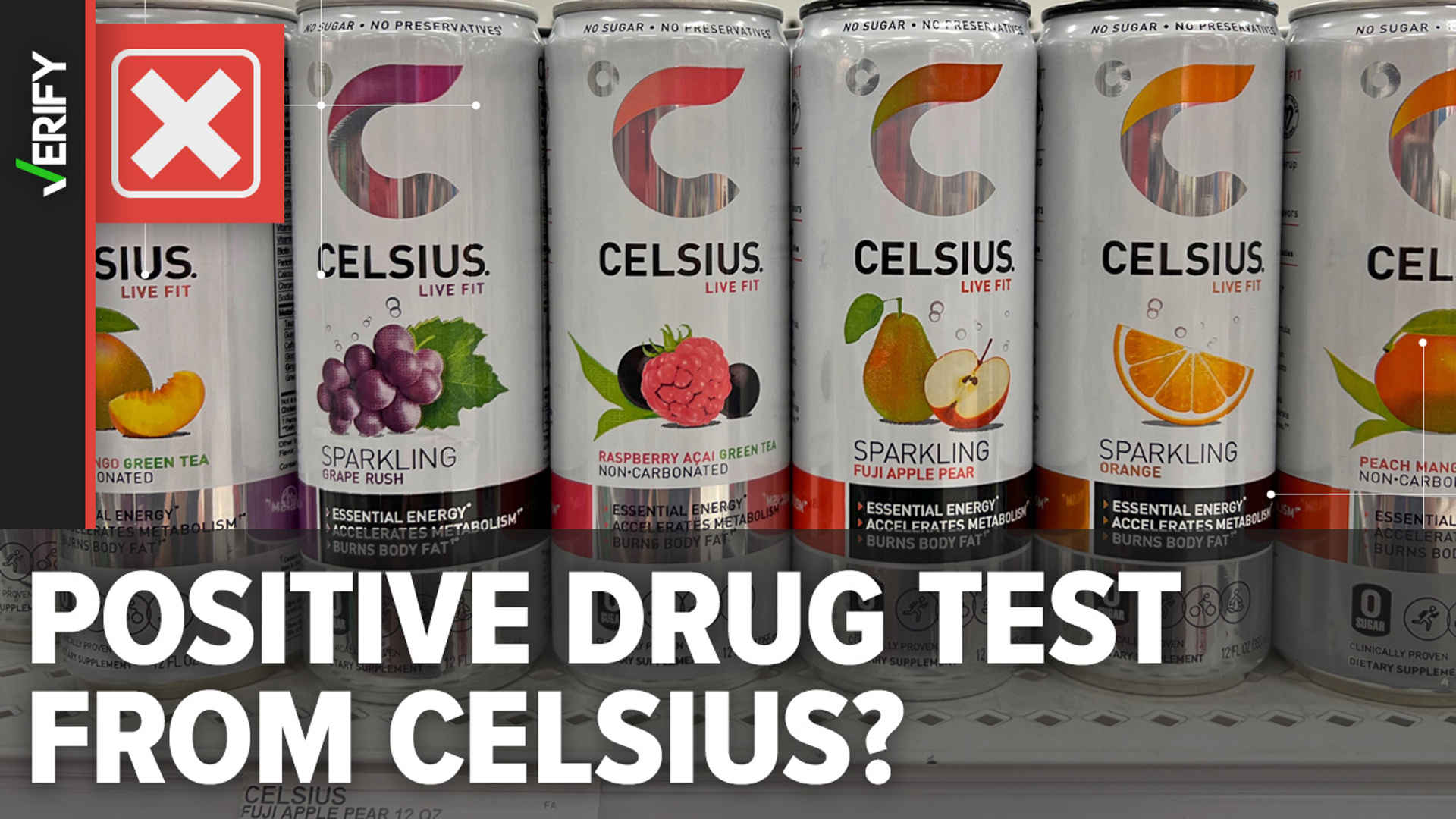Viral posts claim the popular energy drink could cause a positive drug test result. We tested it for ourselves and can VERIFY those claims are false.