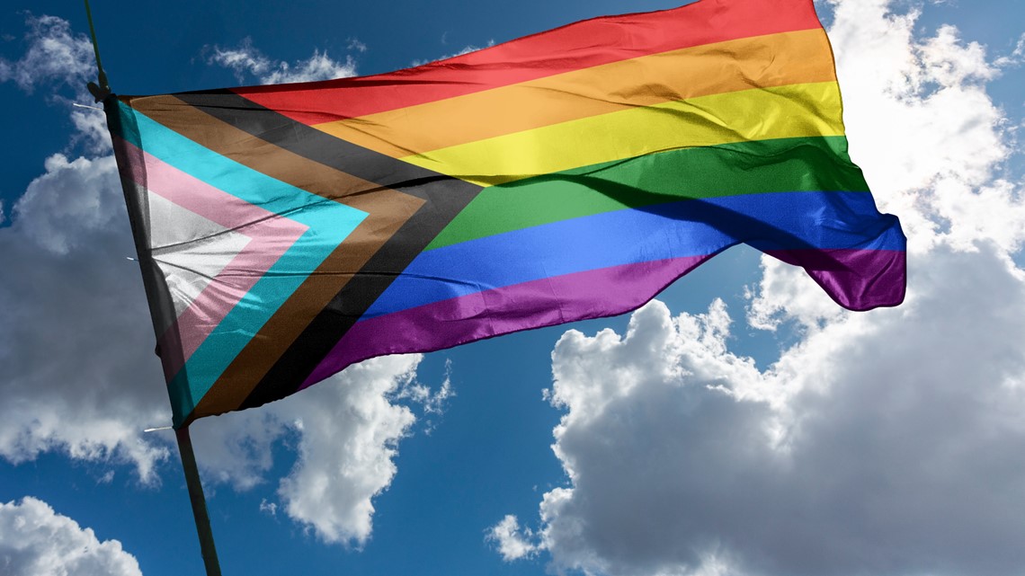 Progress pride flag's copyright is Creative Commons - WUSA9.com