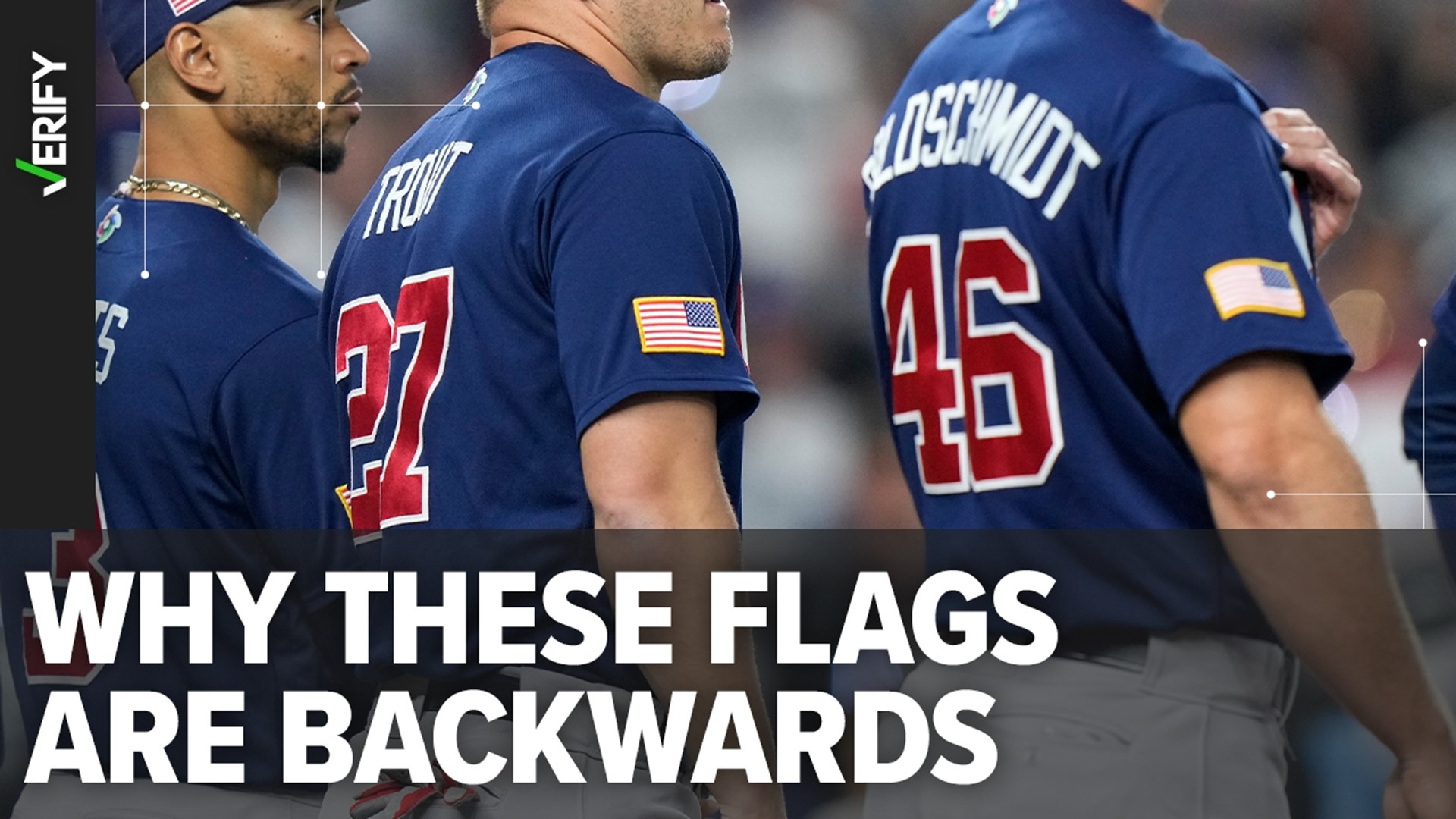 At the World Baseball Classic, Team USA copied Army regulations by having an American flag patch on their right sleeve with the stars facing forward.