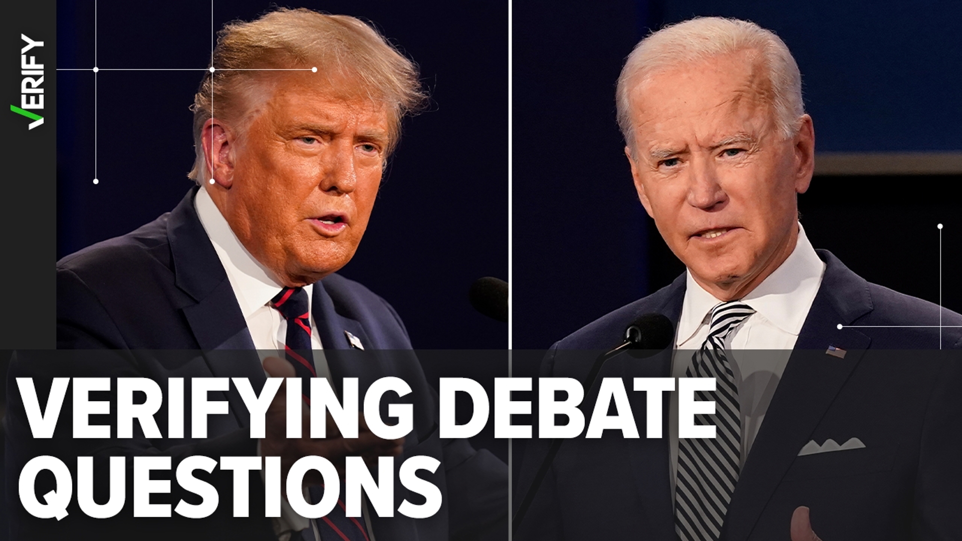 We VERIFY if this is the first debate since 1960 to not have a live audience, if candidates can wear earbuds and if candidates get the questions in advance.