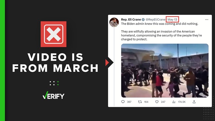 No, viral video doesn’t show border crossings after Title 42 expired