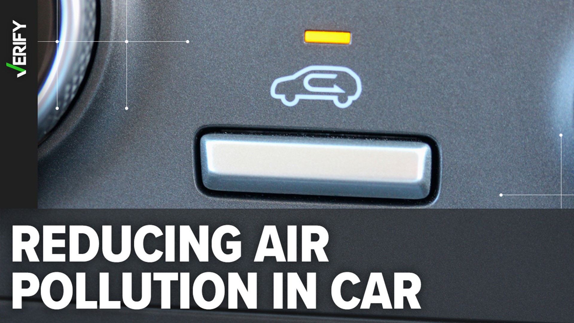 The recirculation setting recycles the air in the cabin instead of pulling fresh air from outside, which can reduce the amount of pollution that gets inside the car.