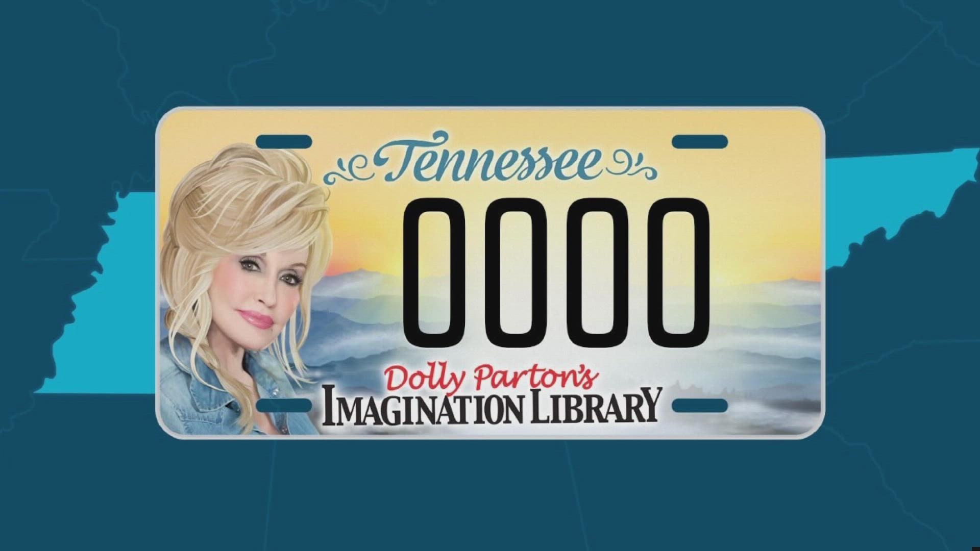 All Tennessee drivers are required to get new license plates. They can choose a Dolly Parton license plate and support Imagination Library programs in Tennessee.