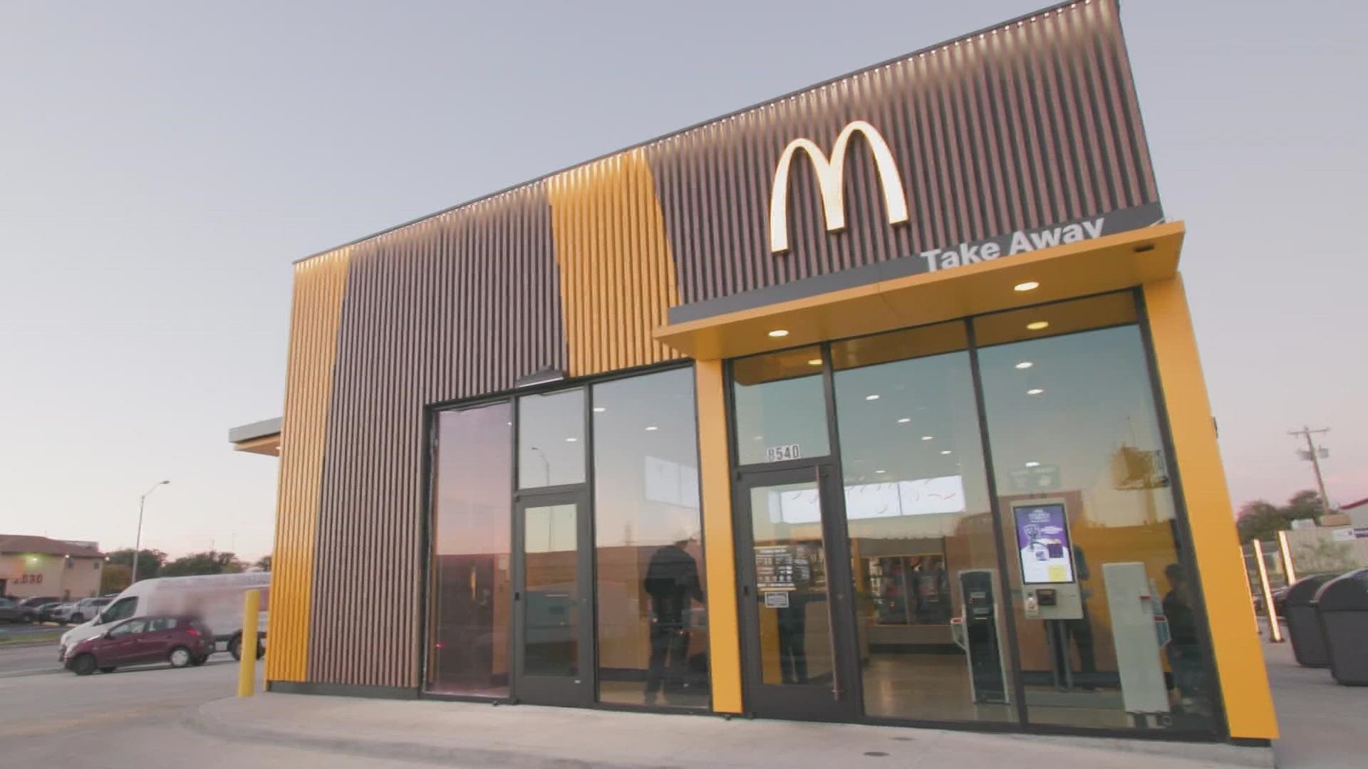 McDonald's has opened a "small format" restaurant in west Fort Worth.