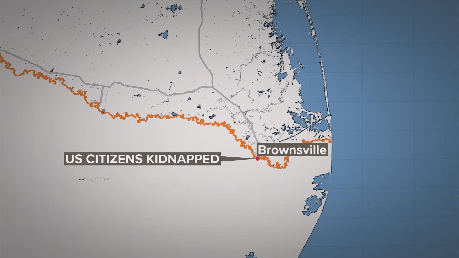 The four, traveling in a van with South Carolina license plates, entered Matamoros, across from Brownsville, Texas, on Friday.