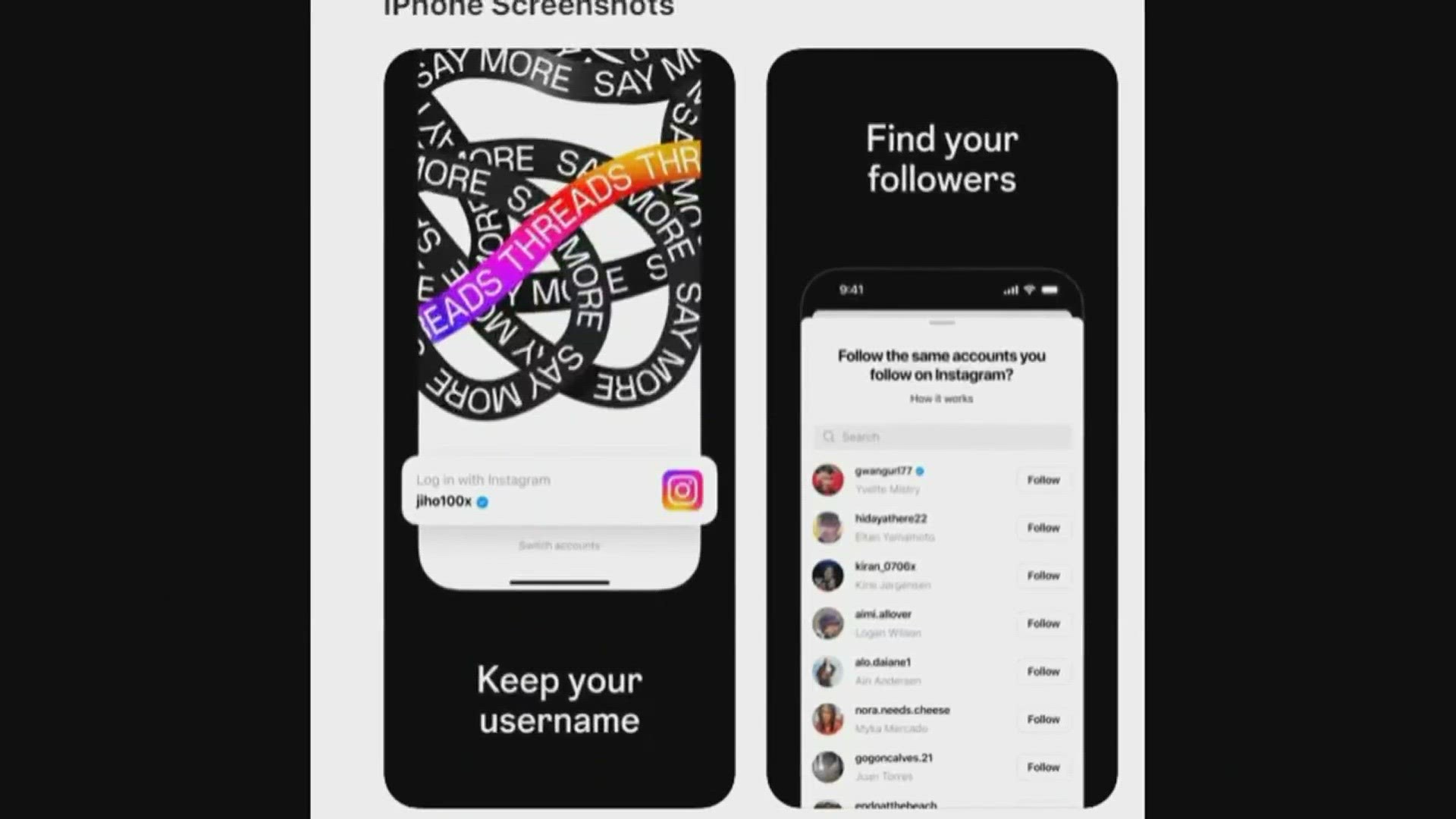 Instagram users will be able to keep their user names and follow the same accounts on the new app.