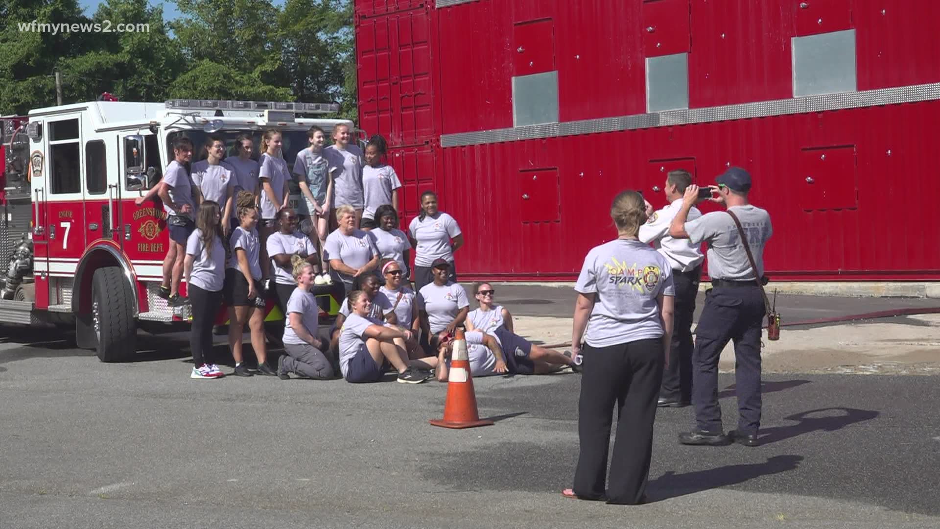 Greensboro Firefighters host Camp Spark