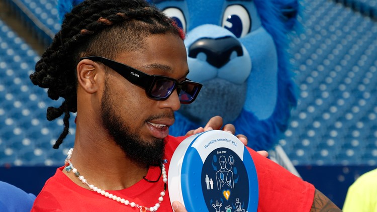 Damar Hamlin launches CPR Tour at Bills' stadium, raises awareness