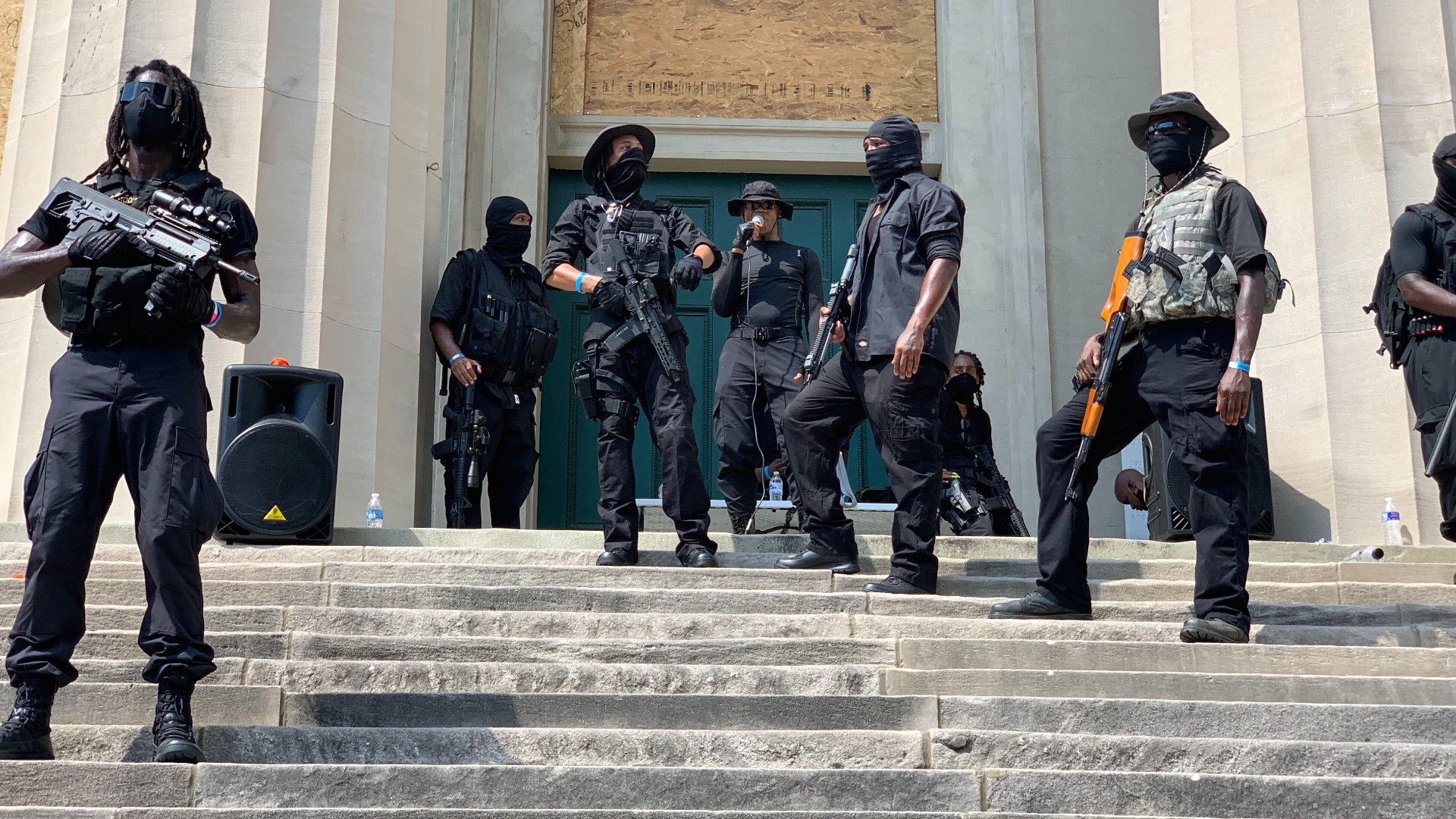 The Black militia NFAC came Louisville to demand justice for Breonna Taylor alongside protesters. Grandmaster Jay say they expect answer in four weeks.