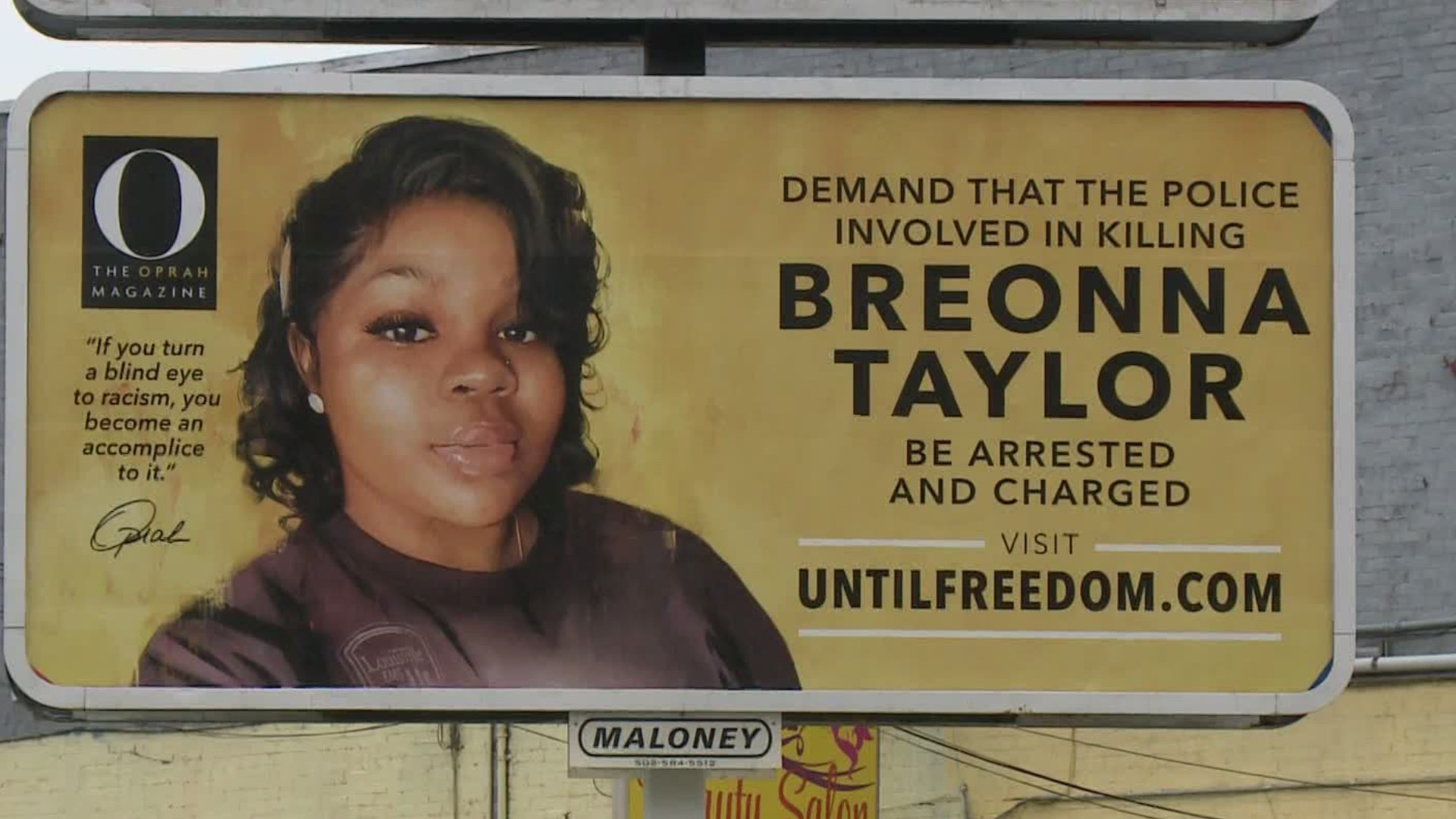 Oprah Winfrey and "O Magazine" are putting up 26 of these billboards across the state one for every year she was alive.